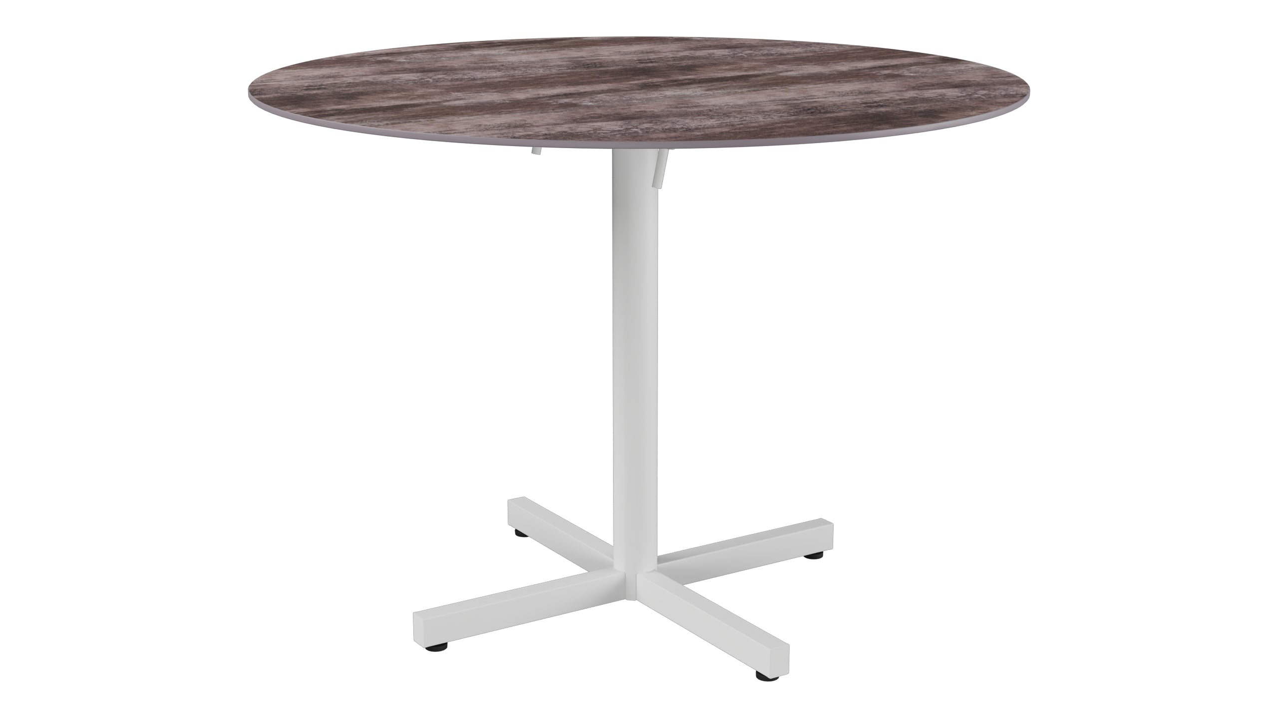Luzern Glasfaser-Gartentisch Decor ø100 klappbar in Stromboli dunkel  präsentiert im Onlineshop von KAQTU Design AG. Gartentisch ist von Schaffner