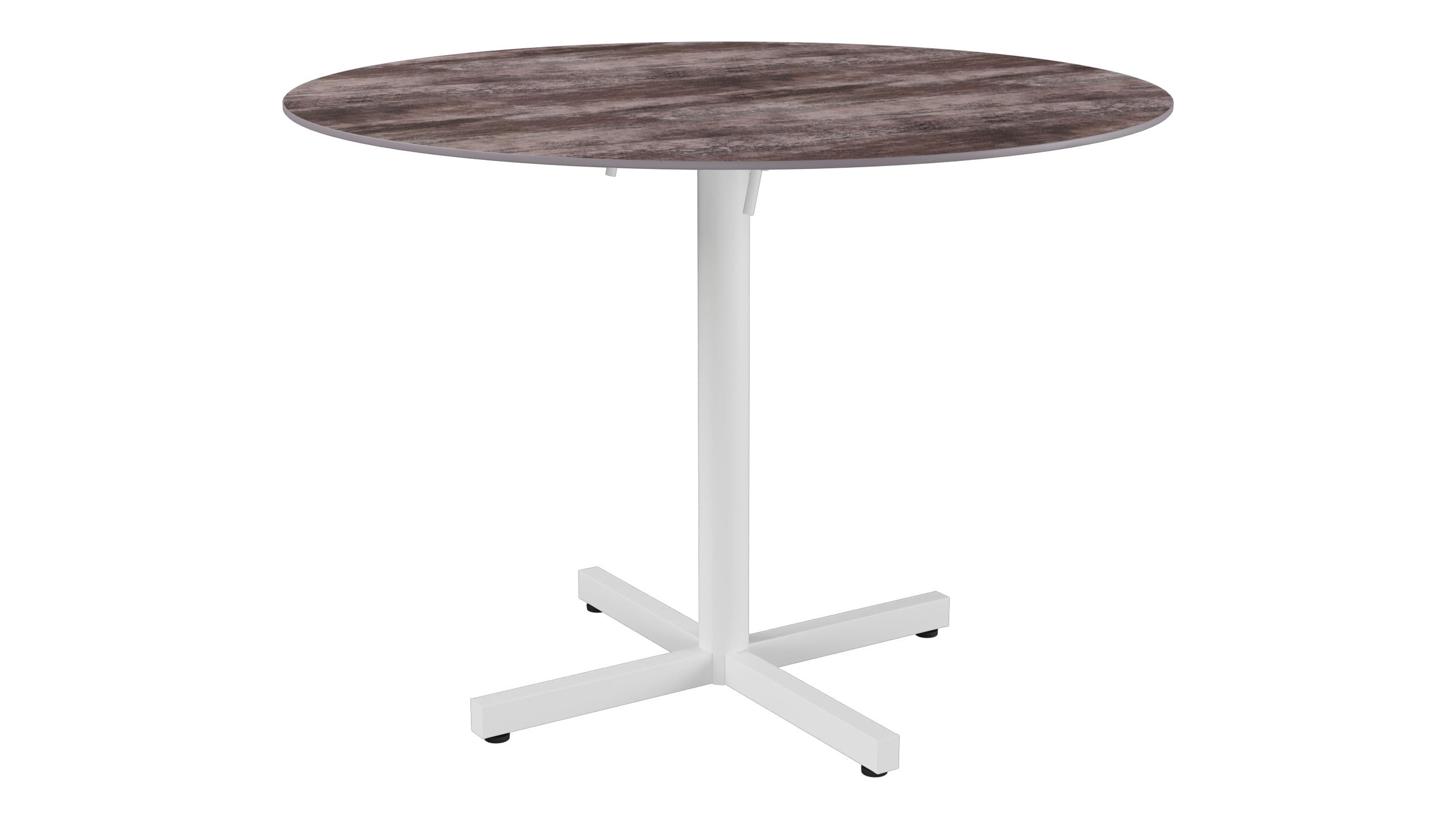 Luzern Glasfaser-Gartentisch Decor ø100 klappbar in Stromboli dunkel  präsentiert im Onlineshop von KAQTU Design AG. Gartentisch ist von Schaffner