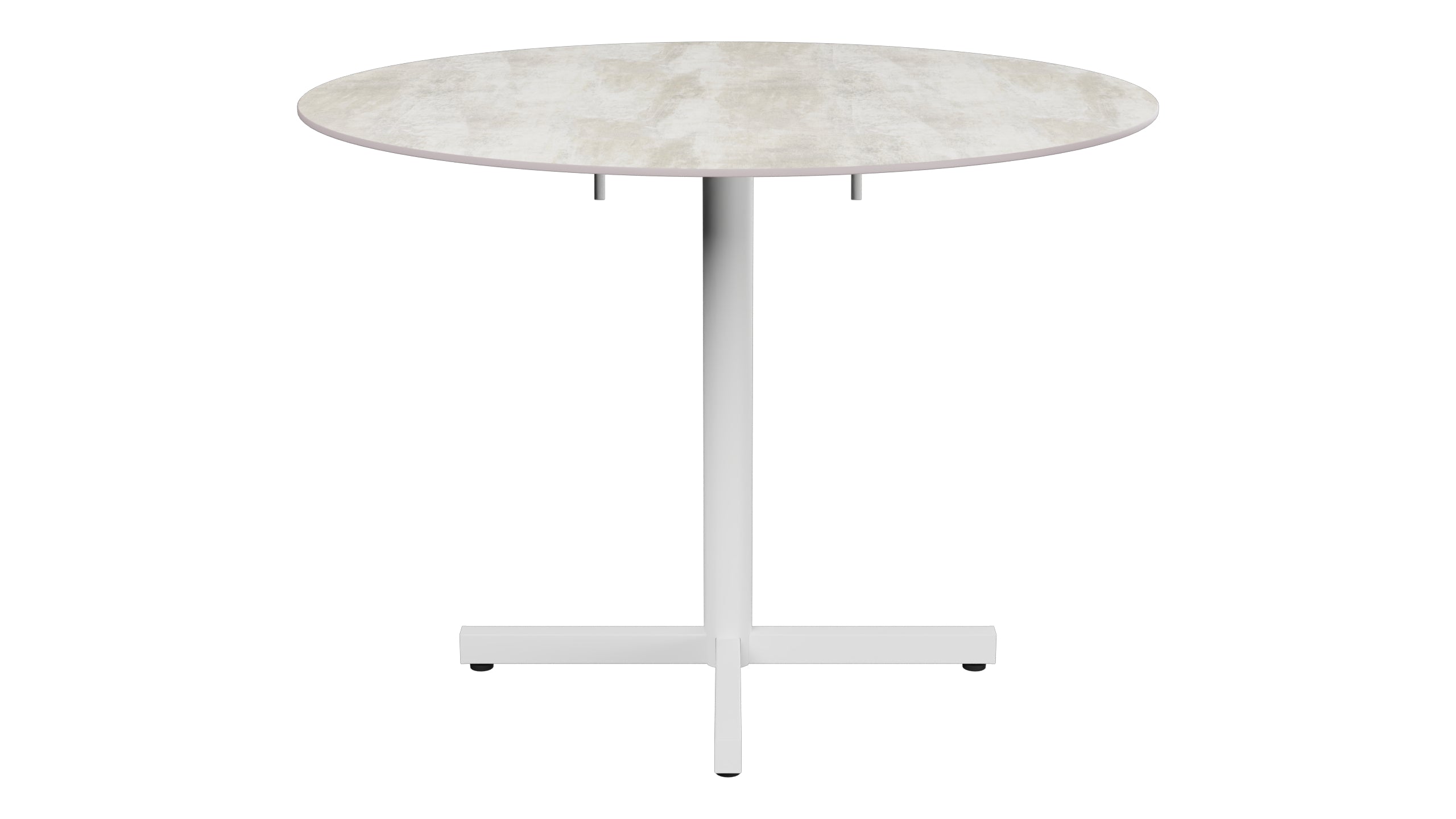 Luzern Glasfaser-Gartentisch Decor ø100 klappbar in Stromboli hell  präsentiert im Onlineshop von KAQTU Design AG. Gartentisch ist von Schaffner