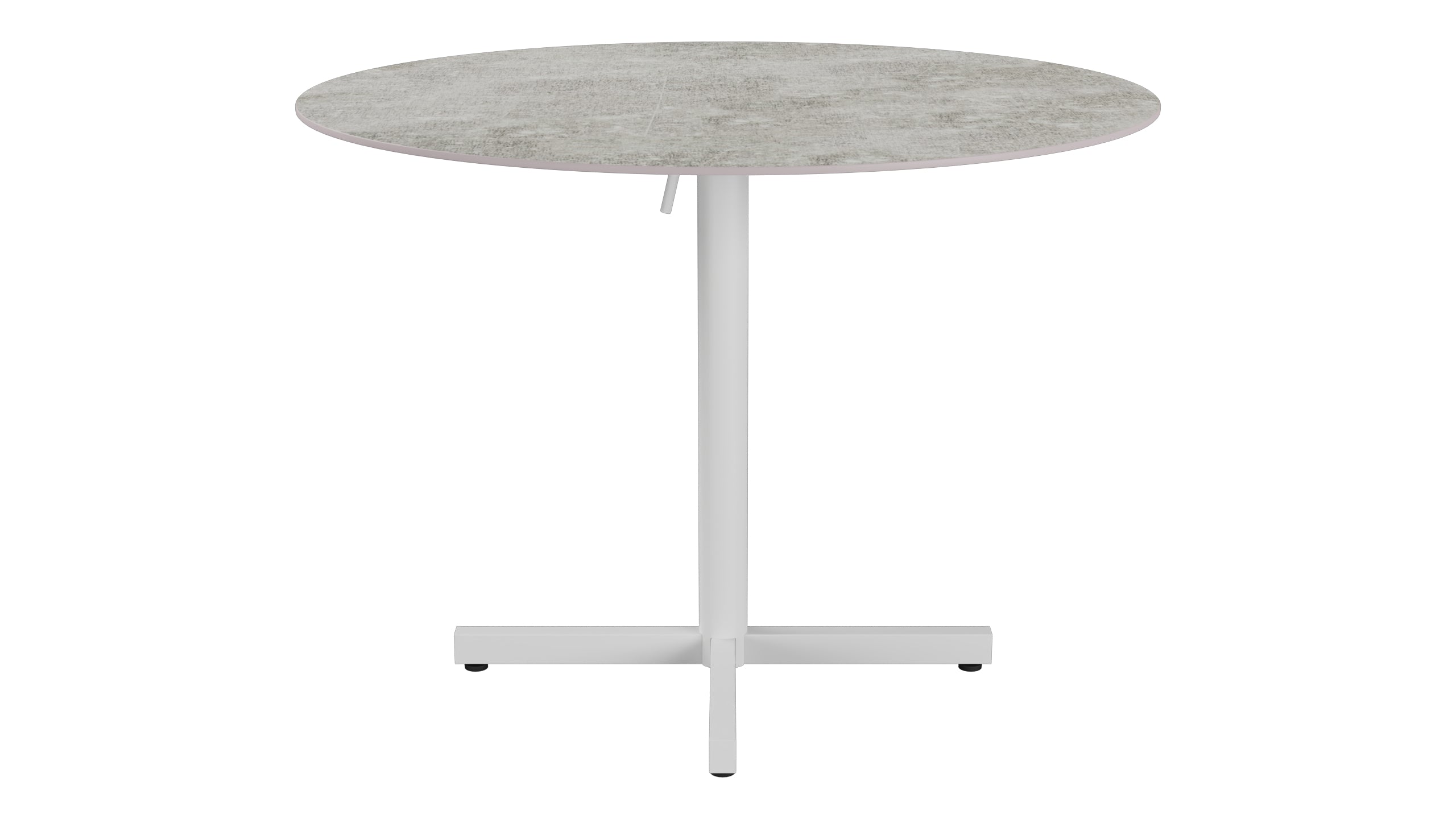 Luzern Glasfaser-Gartentisch Decor ø100 klappbar in Beton präsentiert im Onlineshop von KAQTU Design AG. Gartentisch ist von Schaffner