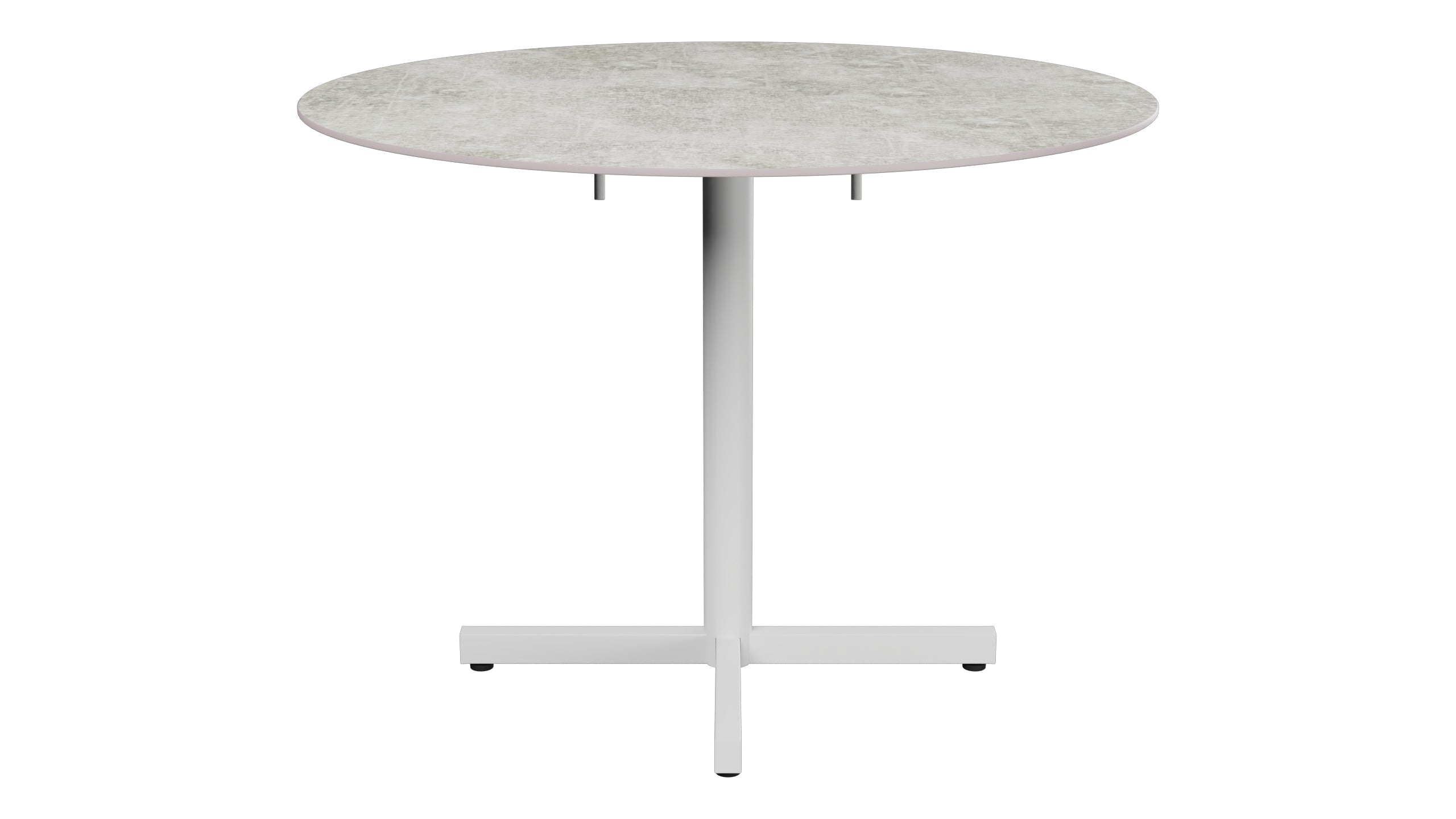 Luzern Glasfaser-Gartentisch Decor ø100 klappbar in Beton präsentiert im Onlineshop von KAQTU Design AG. Gartentisch ist von Schaffner
