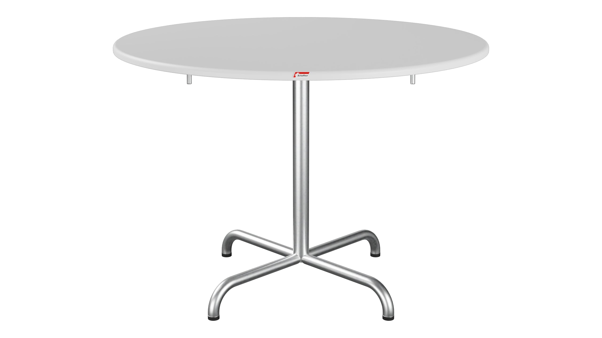 Davos Glasfaser-Gartentisch ø100 klappbar in Weiss präsentiert im Onlineshop von KAQTU Design AG. Gartentisch ist von Schaffner
