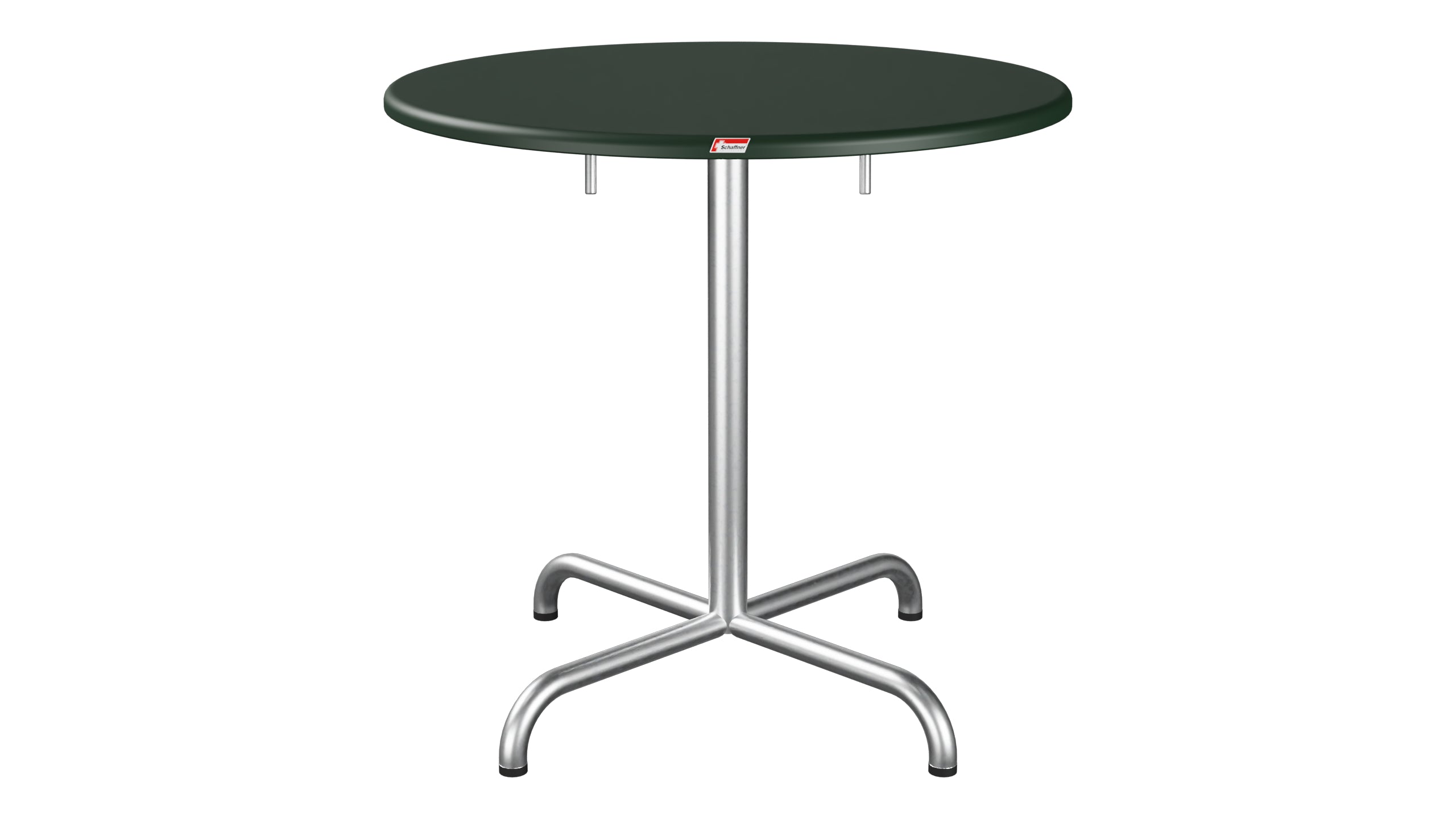 Davos Glasfaser-Gartentisch ø75 klappbar in Tannengrün präsentiert im Onlineshop von KAQTU Design AG. Gartentisch ist von Schaffner