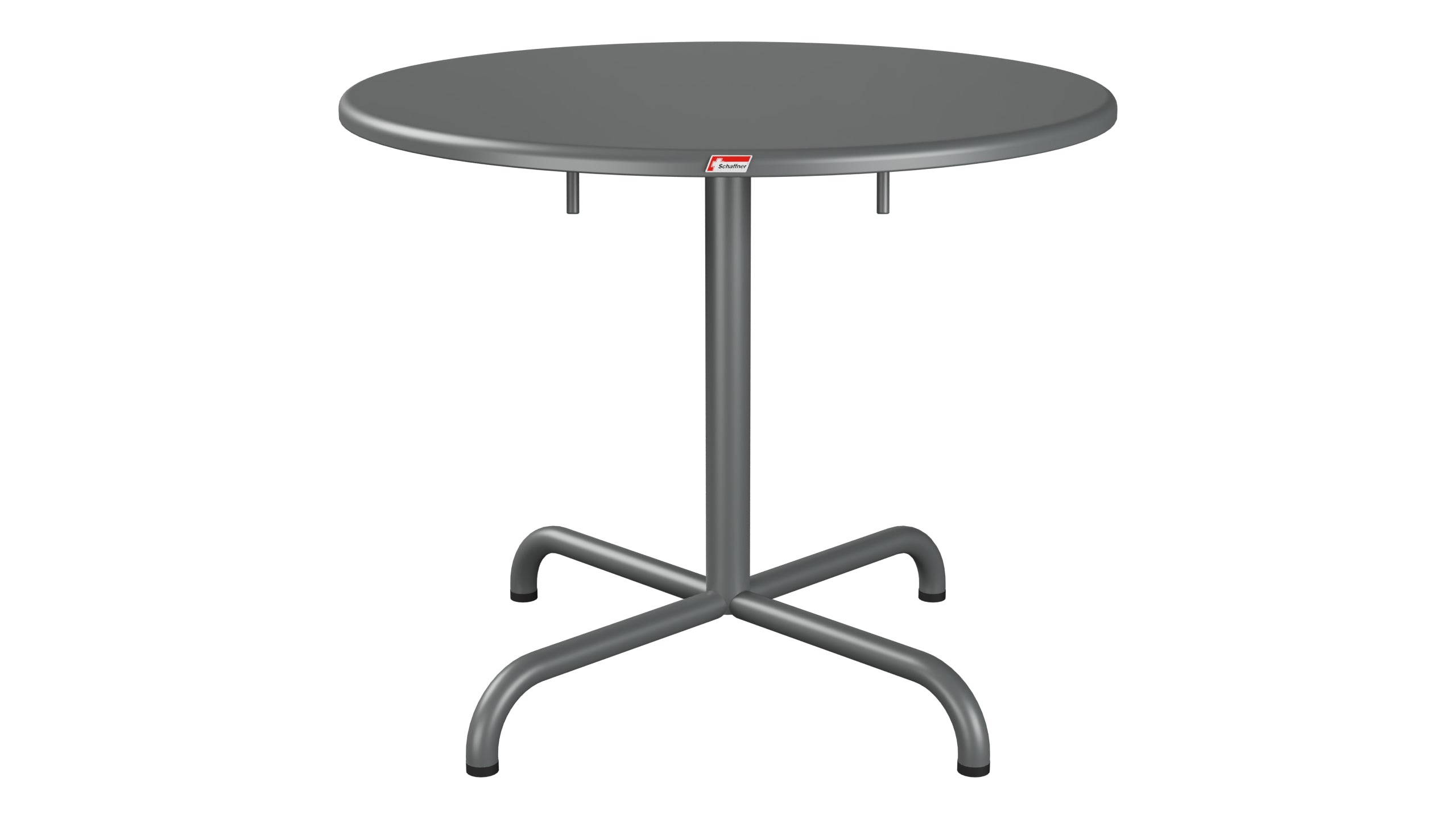 Davos Glasfaser-Salontisch ø75 / 62 klappbar in Graphit präsentiert im Onlineshop von KAQTU Design AG. Beistelltisch Outdoor ist von Schaffner