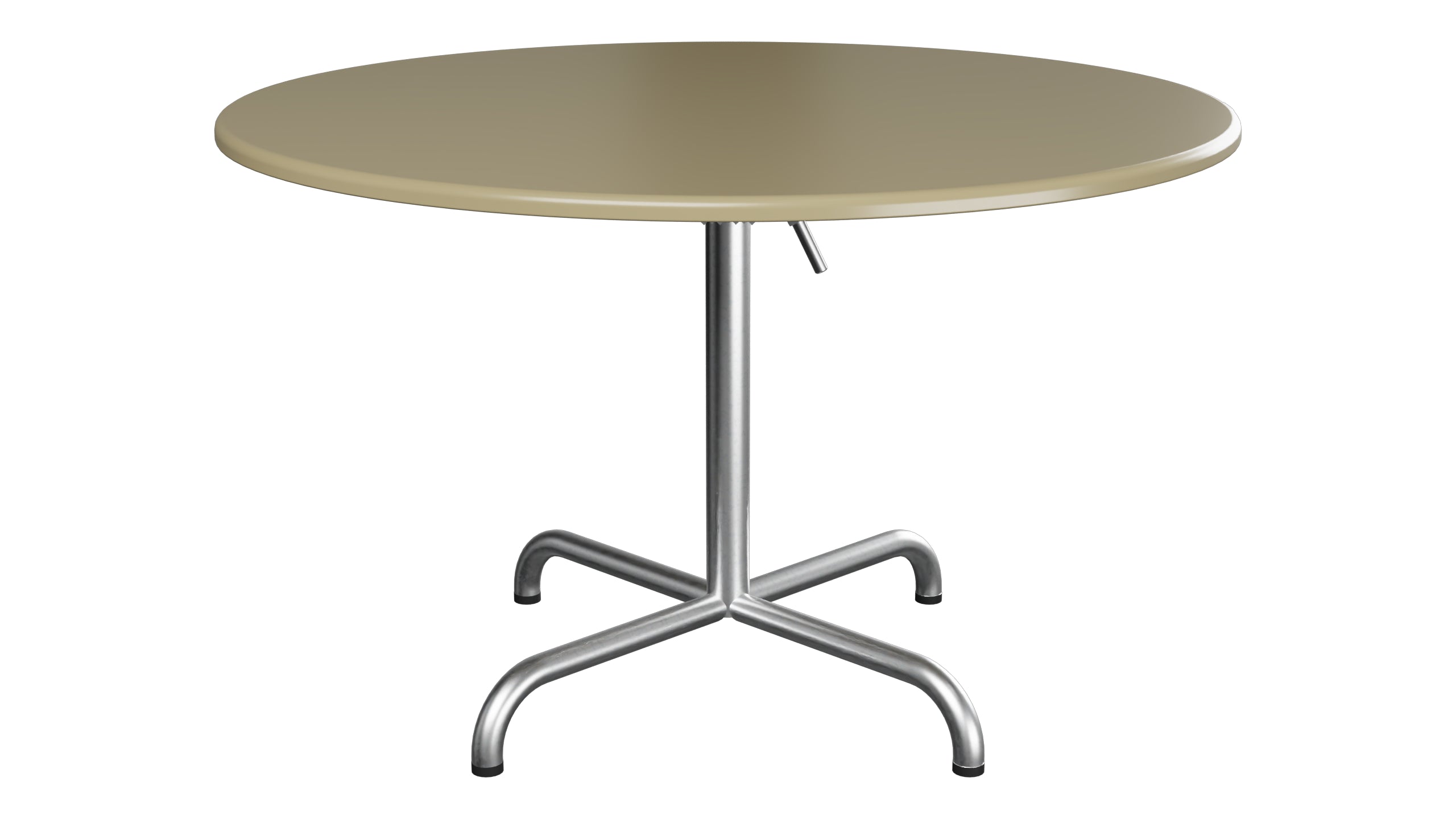 Davos Glasfaser-Salontisch ø100 / 62 klappbar in Champagner präsentiert im Onlineshop von KAQTU Design AG. Beistelltisch Outdoor ist von Schaffner