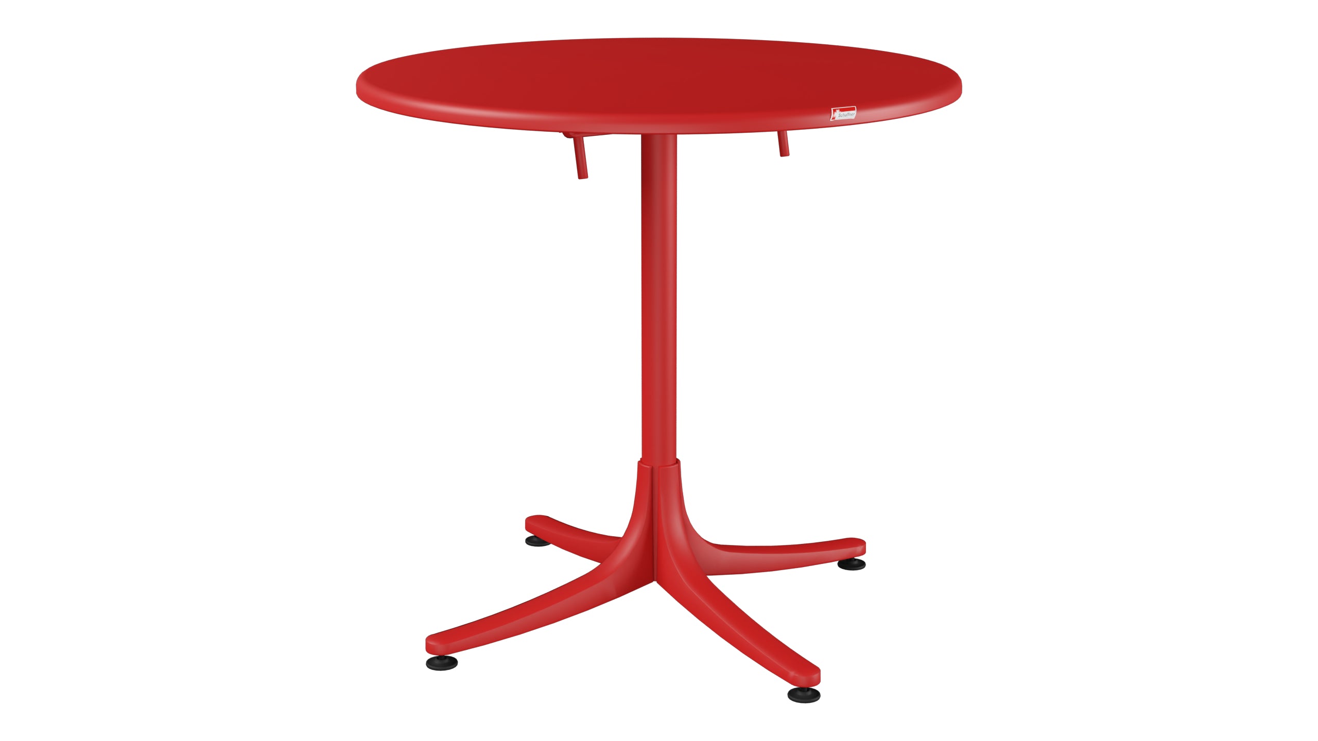 Schaffhausen Glasfaser-Gartentisch ø75 klappbar in Rot präsentiert im Onlineshop von KAQTU Design AG. Gartentisch ist von Schaffner