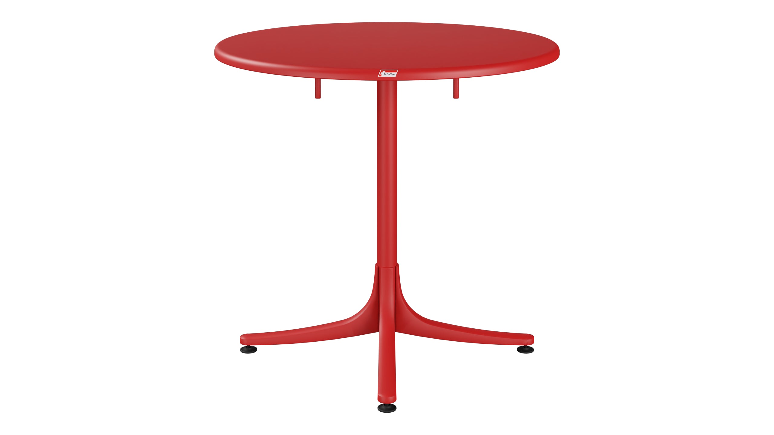 Schaffhausen Glasfaser-Gartentisch ø75 klappbar in Rot präsentiert im Onlineshop von KAQTU Design AG. Gartentisch ist von Schaffner