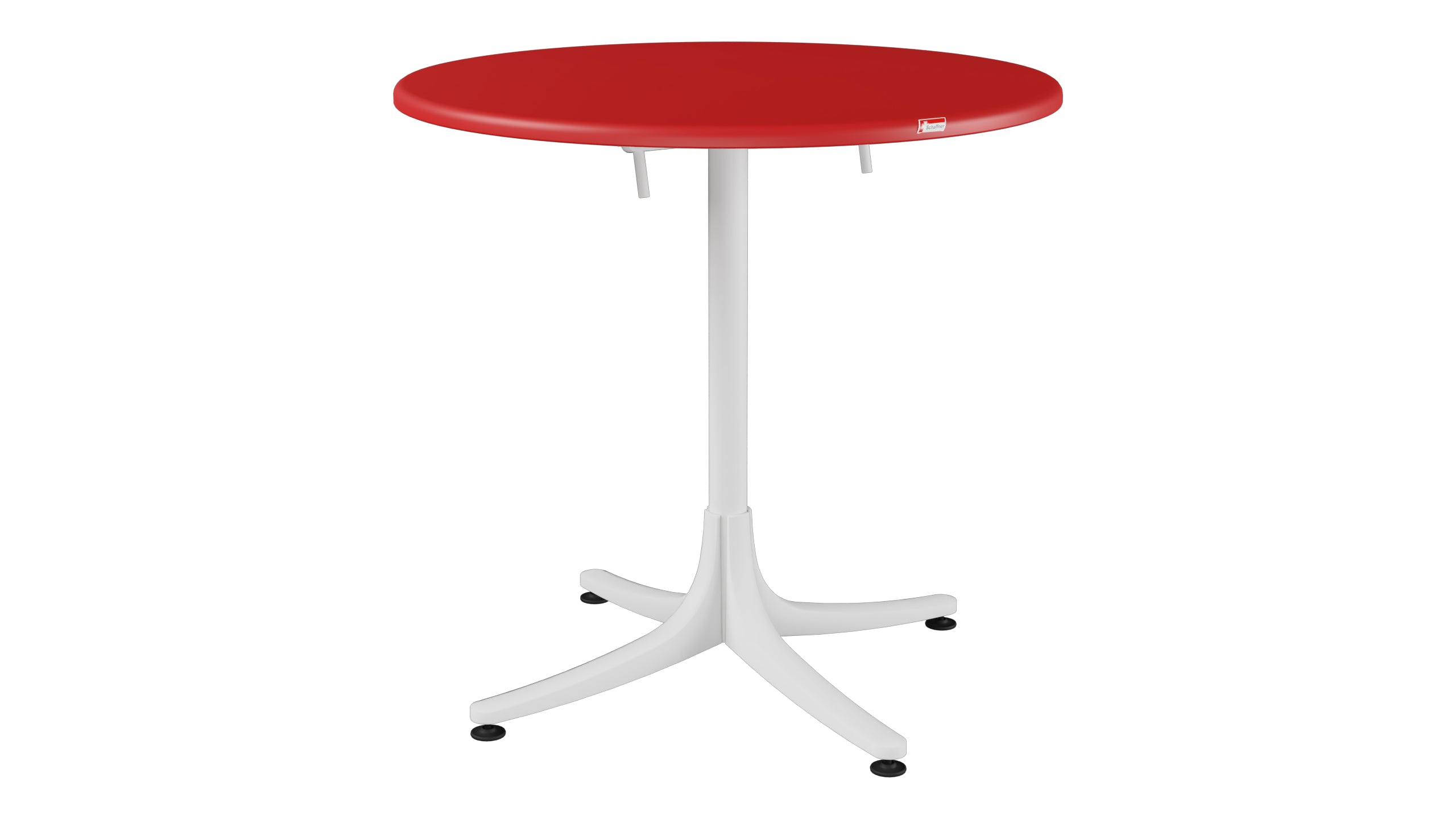 Schaffhausen Glasfaser-Gartentisch ø75 klappbar in Rot präsentiert im Onlineshop von KAQTU Design AG. Gartentisch ist von Schaffner