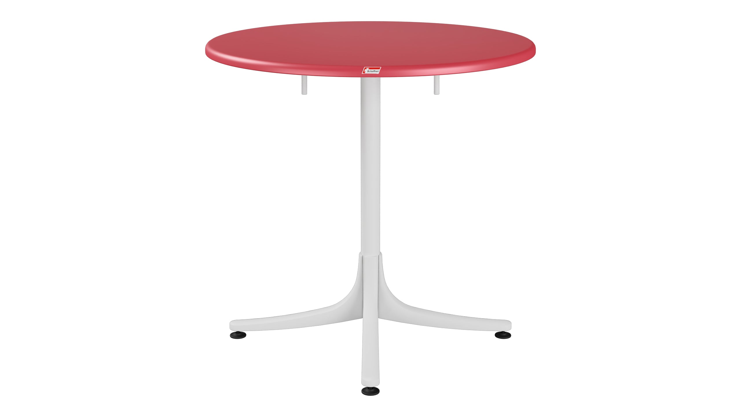 Schaffhausen Glasfaser-Gartentisch ø75 klappbar in Ahornrot präsentiert im Onlineshop von KAQTU Design AG. Gartentisch ist von Schaffner