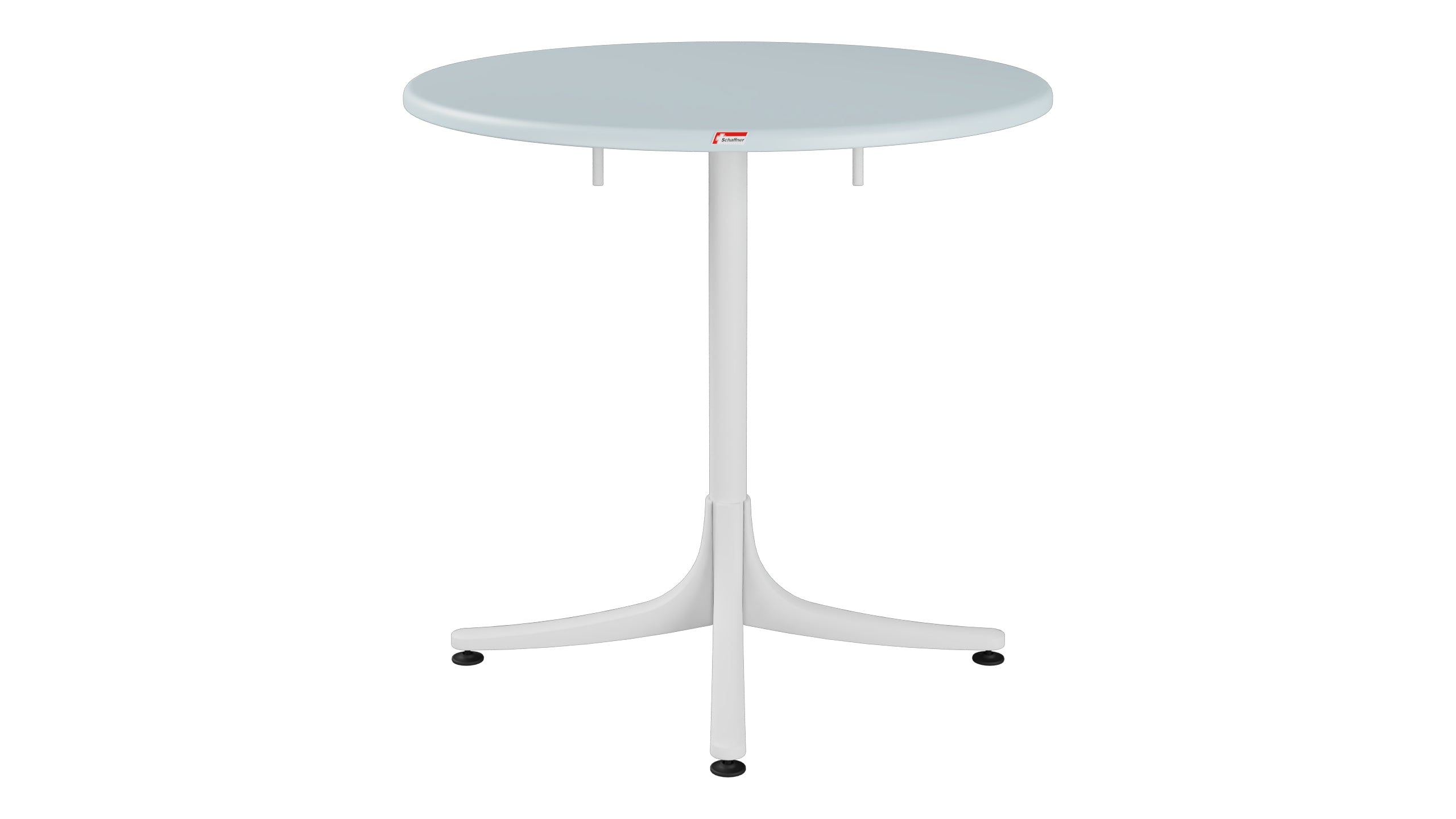 Schaffhausen Glasfaser-Gartentisch ø75 klappbar in Pastellblau präsentiert im Onlineshop von KAQTU Design AG. Gartentisch ist von Schaffner