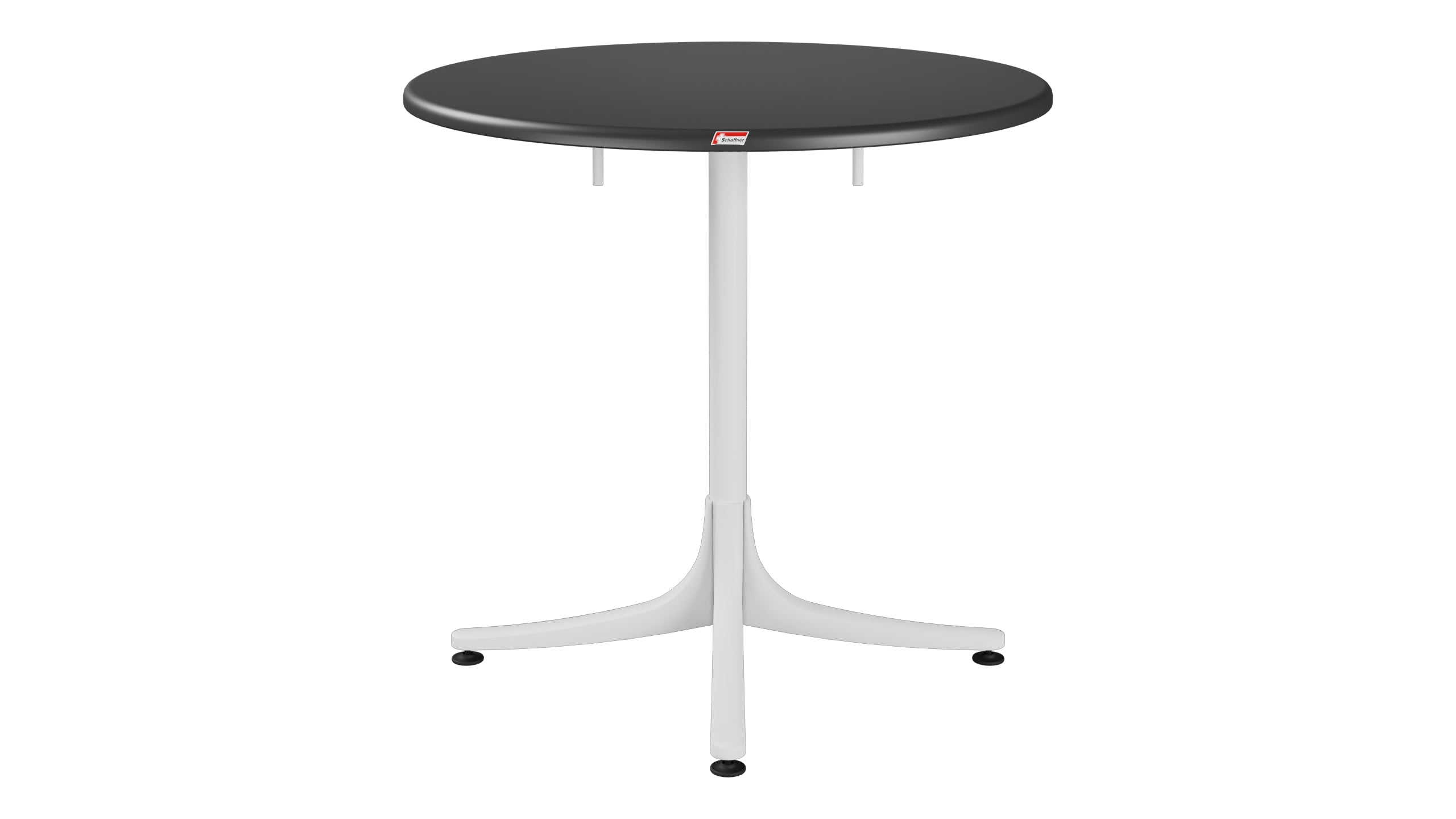 Schaffhausen Glasfaser-Gartentisch ø75 klappbar in Anthrazit präsentiert im Onlineshop von KAQTU Design AG. Gartentisch ist von Schaffner