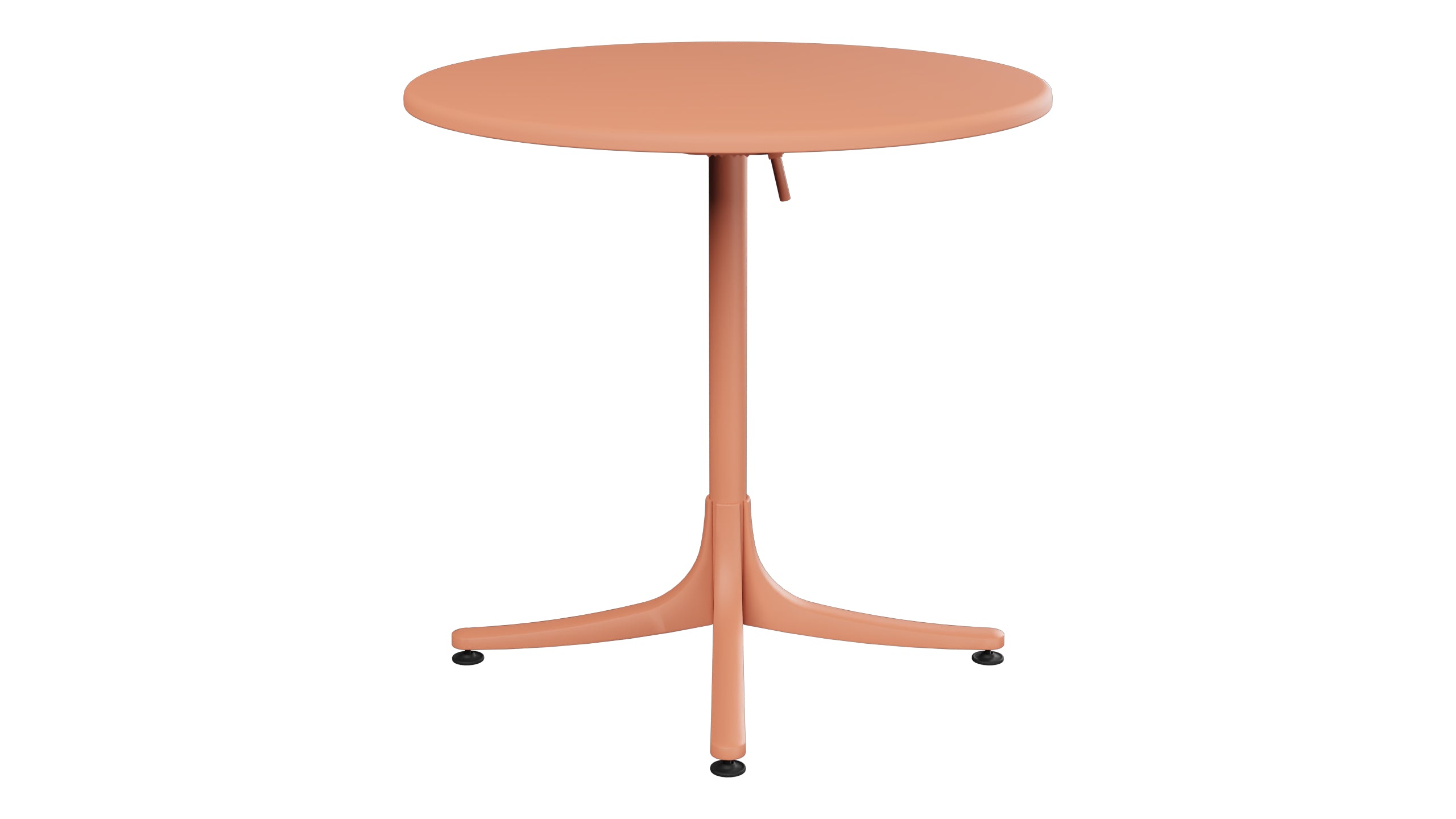 Schaffhausen Glasfaser-Gartentisch ø75 klappbar in Pastellterracotta präsentiert im Onlineshop von KAQTU Design AG. Gartentisch ist von Schaffner