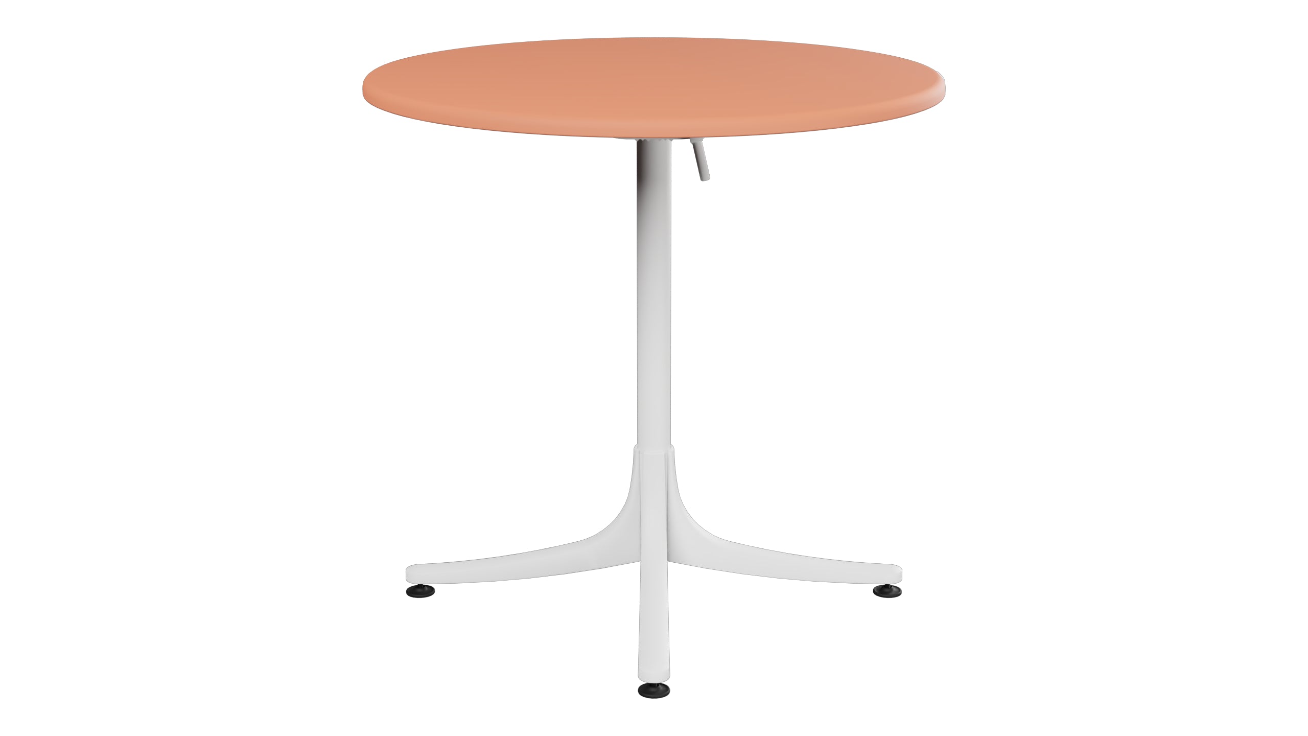 Schaffhausen Glasfaser-Gartentisch ø75 klappbar in Pastellterracotta präsentiert im Onlineshop von KAQTU Design AG. Gartentisch ist von Schaffner