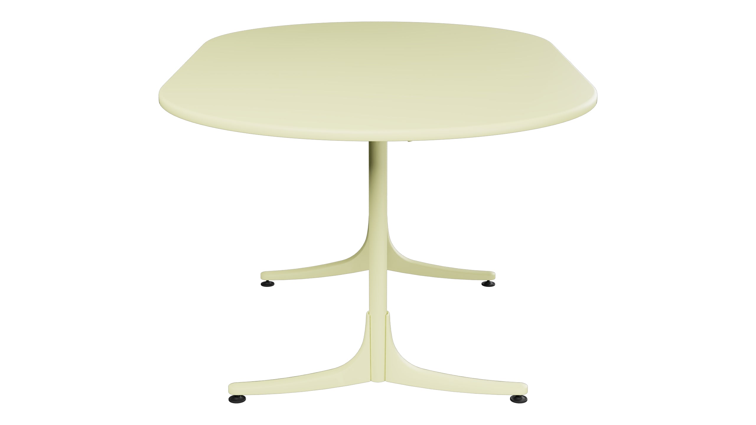 Schaffhausen Glasfaser-Gartentisch 160x95 oval klappbar in Buchsbaumgelb präsentiert im Onlineshop von KAQTU Design AG. Gartentisch ist von Schaffner