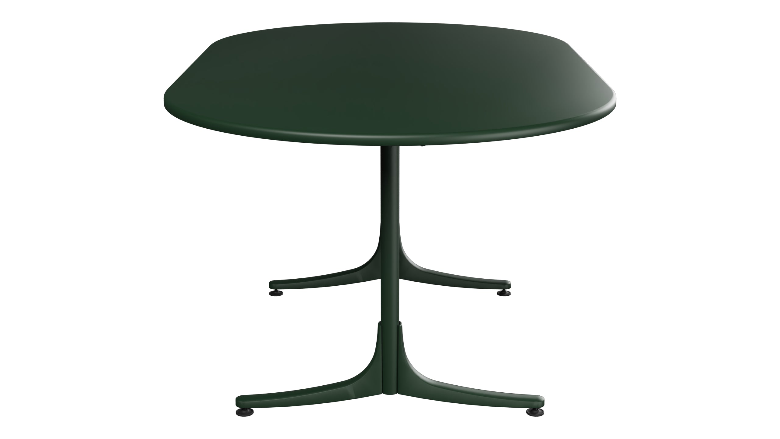 Schaffhausen Glasfaser-Gartentisch 160x95 oval klappbar in Tannengrün präsentiert im Onlineshop von KAQTU Design AG. Gartentisch ist von Schaffner
