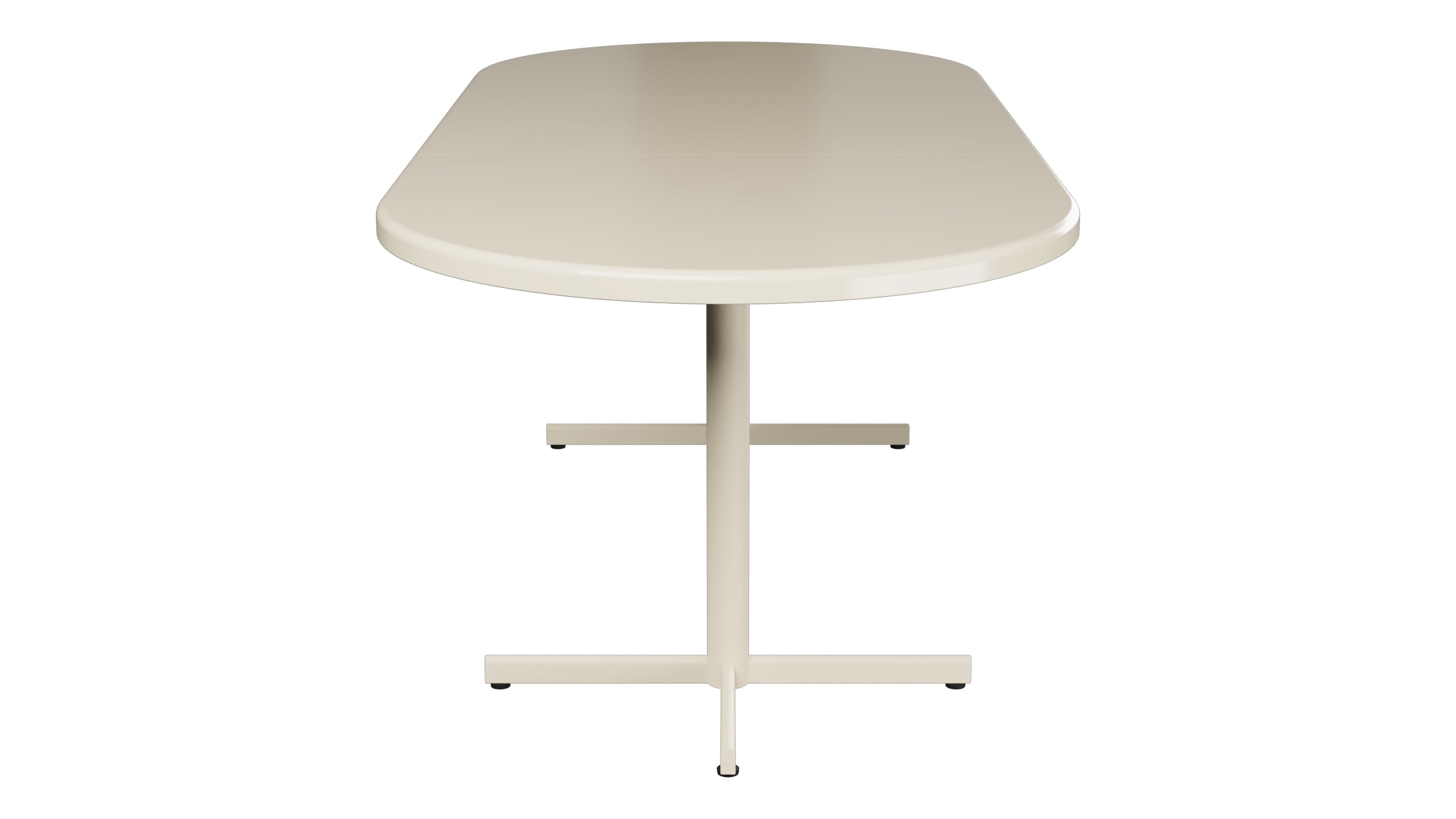 Bodensee Glasfaser-Gartentisch 160/218x95 oval klappbar, ausziehbar in Pastellsand präsentiert im Onlineshop von KAQTU Design AG. Gartentisch ist von Schaffner