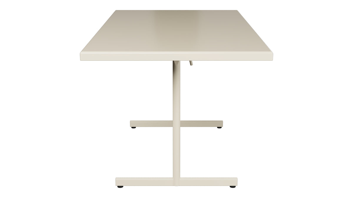 Bodensee Glasfaser-Gartentisch 140x80 klappbar in Pastellsand präsentiert im Onlineshop von KAQTU Design AG. Gartentisch ist von Schaffner
