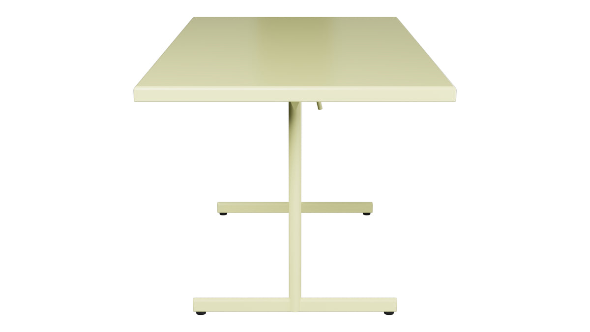 Bodensee Glasfaser-Gartentisch 140x80 klappbar in Buchsbaumgelb präsentiert im Onlineshop von KAQTU Design AG. Gartentisch ist von Schaffner