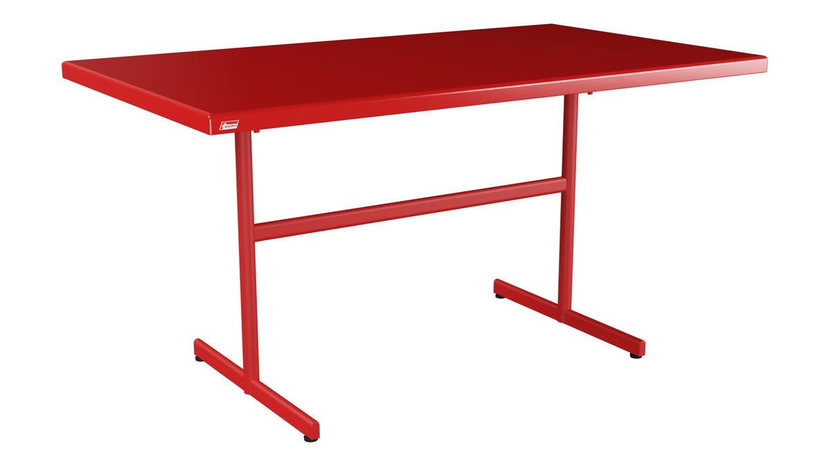 Bodensee Glasfaser-Gartentisch 140x80 klappbar in Rot präsentiert im Onlineshop von KAQTU Design AG. Gartentisch ist von Schaffner