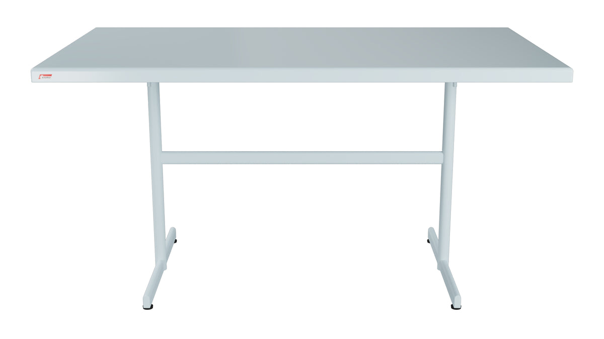 Bodensee Glasfaser-Gartentisch 140x80 klappbar in Pastellblau präsentiert im Onlineshop von KAQTU Design AG. Gartentisch ist von Schaffner