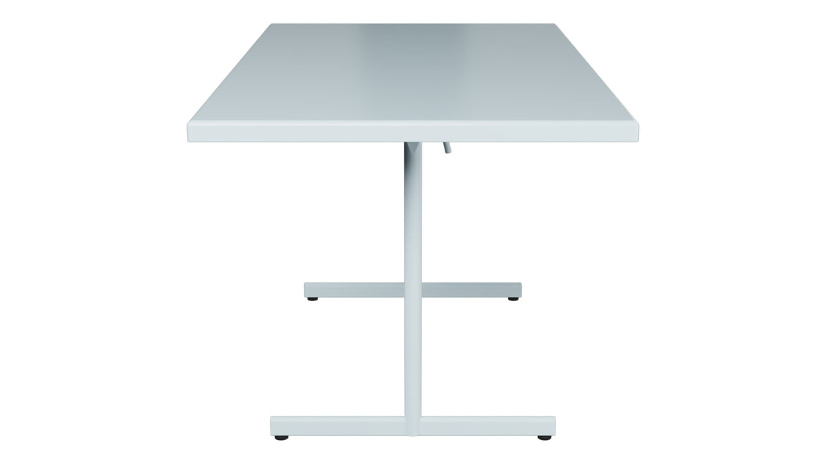 Bodensee Glasfaser-Gartentisch 140x80 klappbar in Pastellblau präsentiert im Onlineshop von KAQTU Design AG. Gartentisch ist von Schaffner