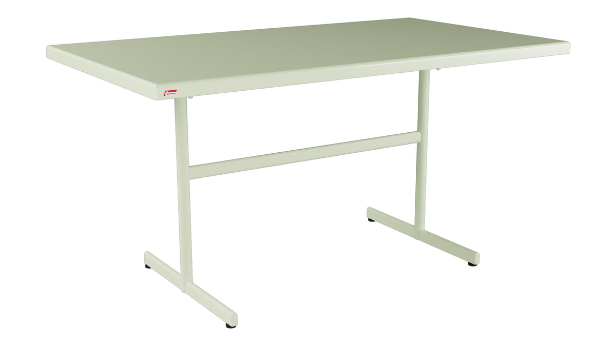 Bodensee Glasfaser-Gartentisch 140x80 klappbar in Pastellgrün präsentiert im Onlineshop von KAQTU Design AG. Gartentisch ist von Schaffner