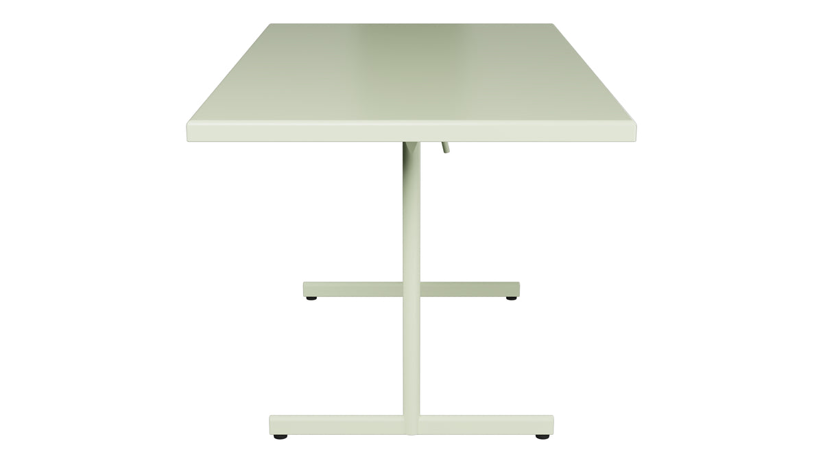 Bodensee Glasfaser-Gartentisch 140x80 klappbar in Pastellgrün präsentiert im Onlineshop von KAQTU Design AG. Gartentisch ist von Schaffner