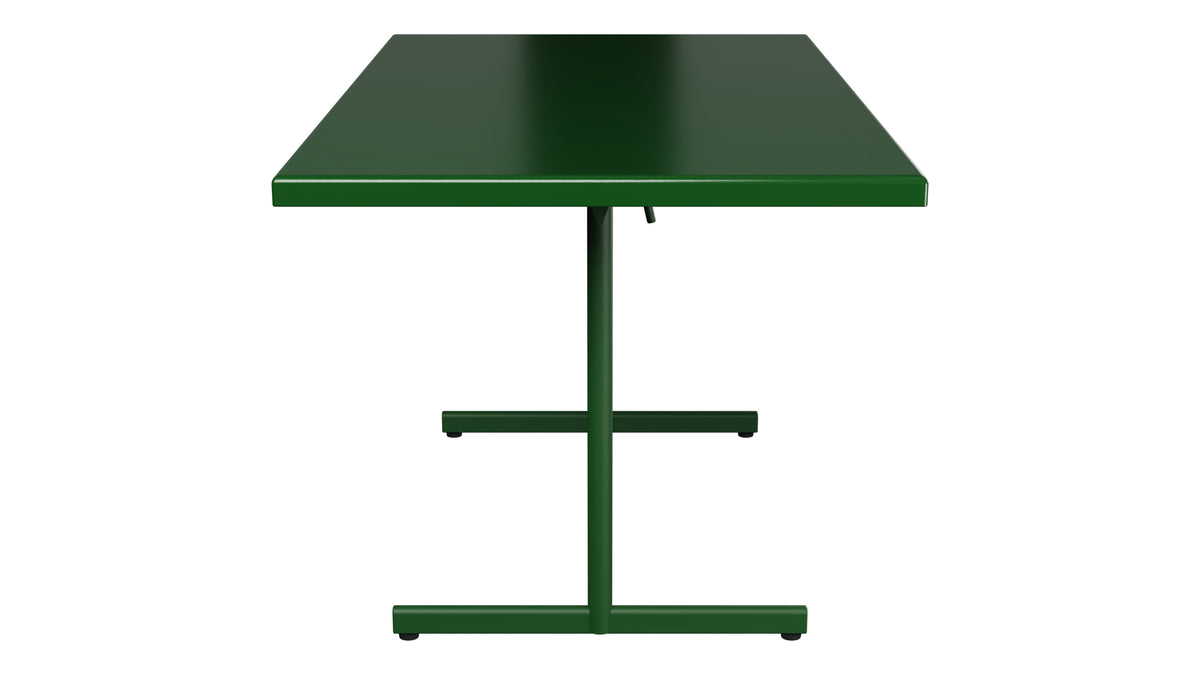 Bodensee Glasfaser-Gartentisch 140x80 klappbar in Tannengrün präsentiert im Onlineshop von KAQTU Design AG. Gartentisch ist von Schaffner