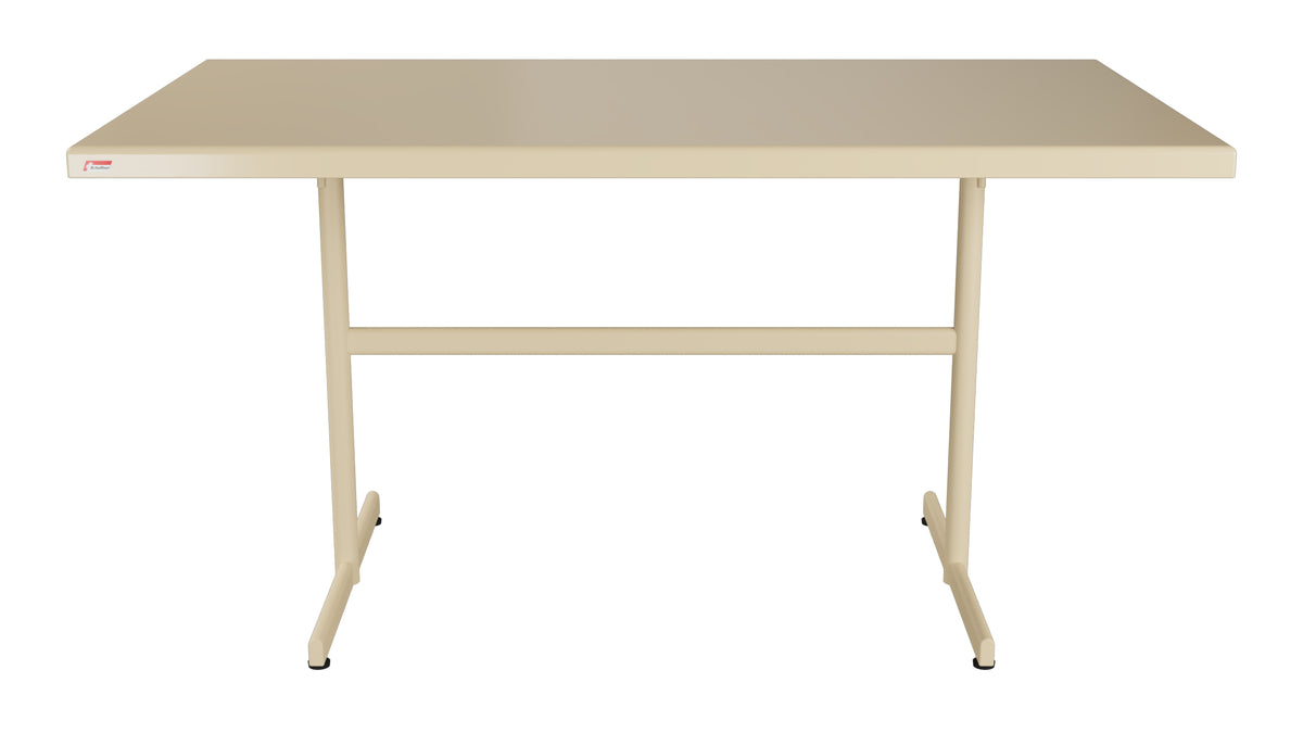 Bodensee Glasfaser-Gartentisch 140x80 klappbar in Pastellbraun präsentiert im Onlineshop von KAQTU Design AG. Gartentisch ist von Schaffner