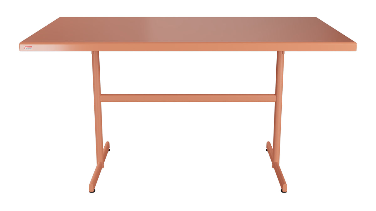 Bodensee Glasfaser-Gartentisch 140x80 klappbar in Pastellterracotta präsentiert im Onlineshop von KAQTU Design AG. Gartentisch ist von Schaffner