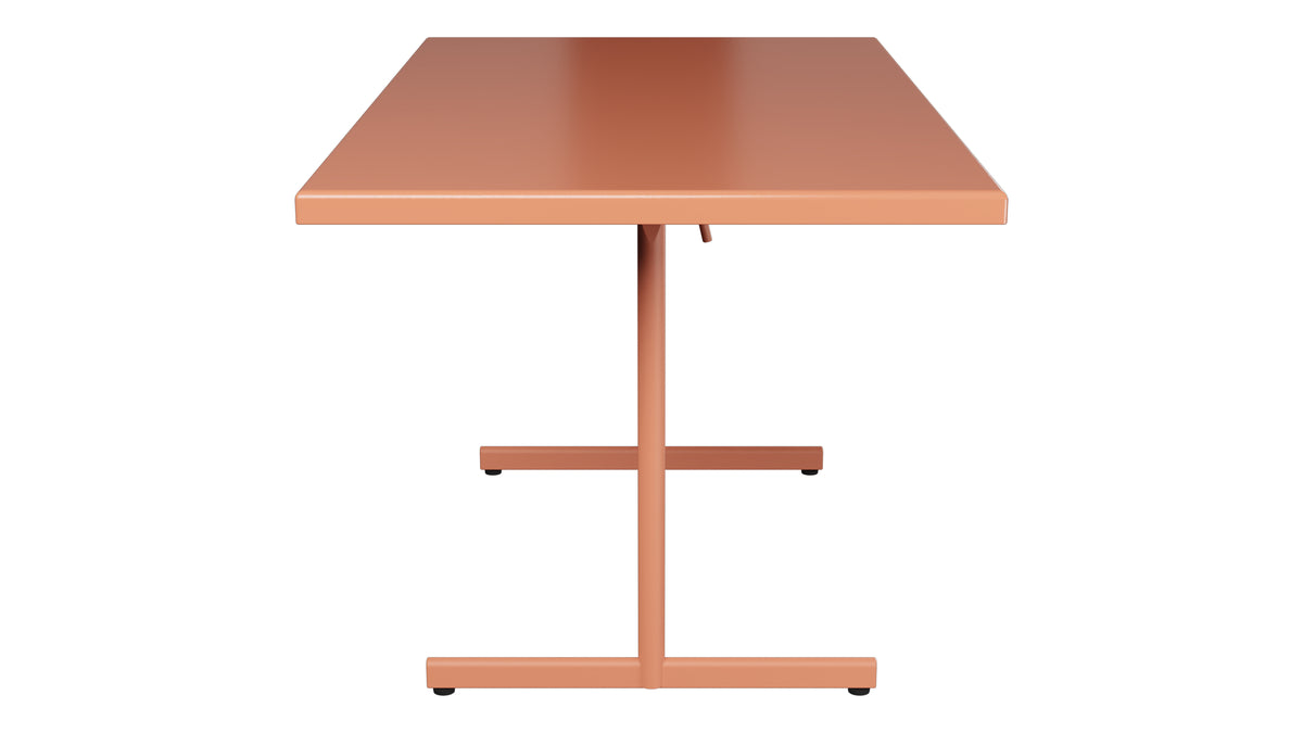 Bodensee Glasfaser-Gartentisch 140x80 klappbar in Pastellterracotta präsentiert im Onlineshop von KAQTU Design AG. Gartentisch ist von Schaffner