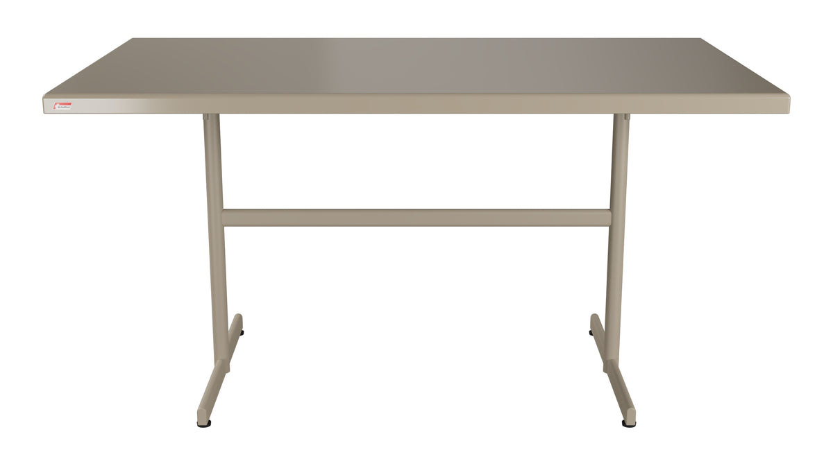 Bodensee Glasfaser-Gartentisch 140x80 klappbar in Champagner präsentiert im Onlineshop von KAQTU Design AG. Gartentisch ist von Schaffner