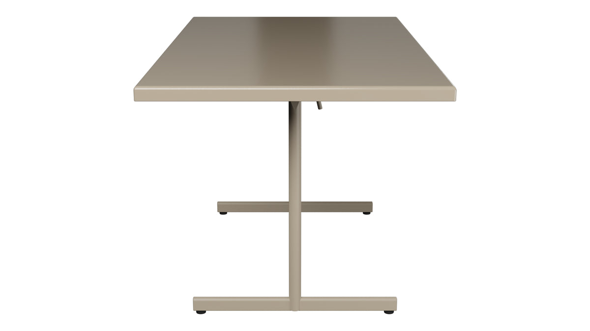 Bodensee Glasfaser-Gartentisch 140x80 klappbar in Champagner präsentiert im Onlineshop von KAQTU Design AG. Gartentisch ist von Schaffner