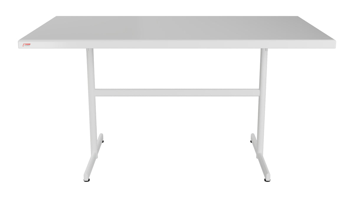 Bodensee Glasfaser-Gartentisch 140x80 klappbar in Weiss präsentiert im Onlineshop von KAQTU Design AG. Gartentisch ist von Schaffner