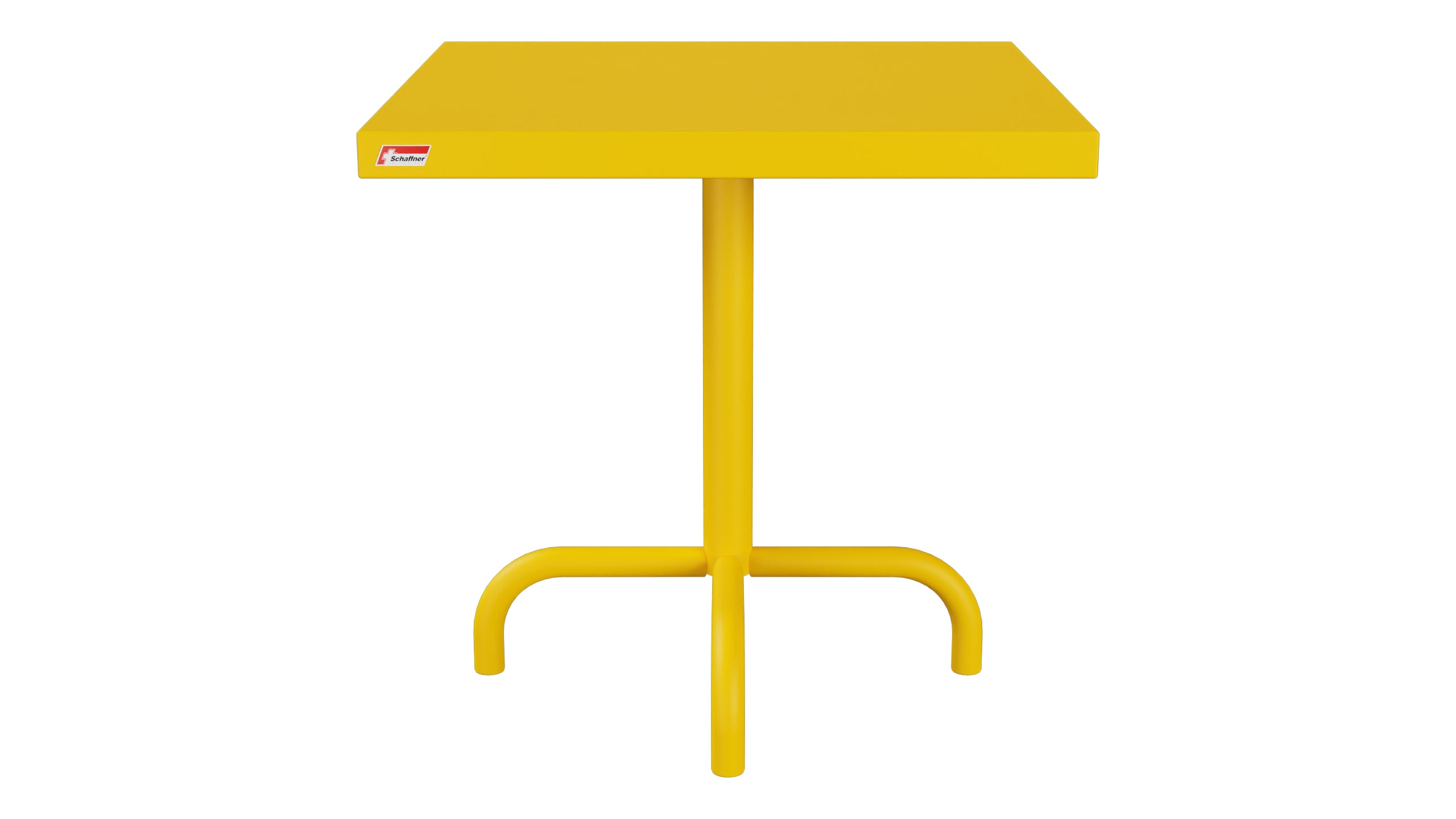 Säntis Metall-Beistelltisch Outdoor 50x50 / 50 in Gelb präsentiert im Onlineshop von KAQTU Design AG. Beistelltisch Outdoor ist von Schaffner