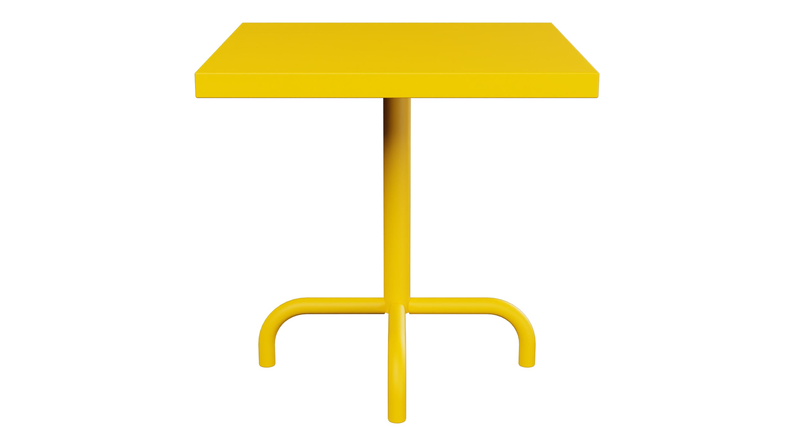 Säntis Metall-Beistelltisch Outdoor 50x50 / 50 in Gelb präsentiert im Onlineshop von KAQTU Design AG. Beistelltisch Outdoor ist von Schaffner