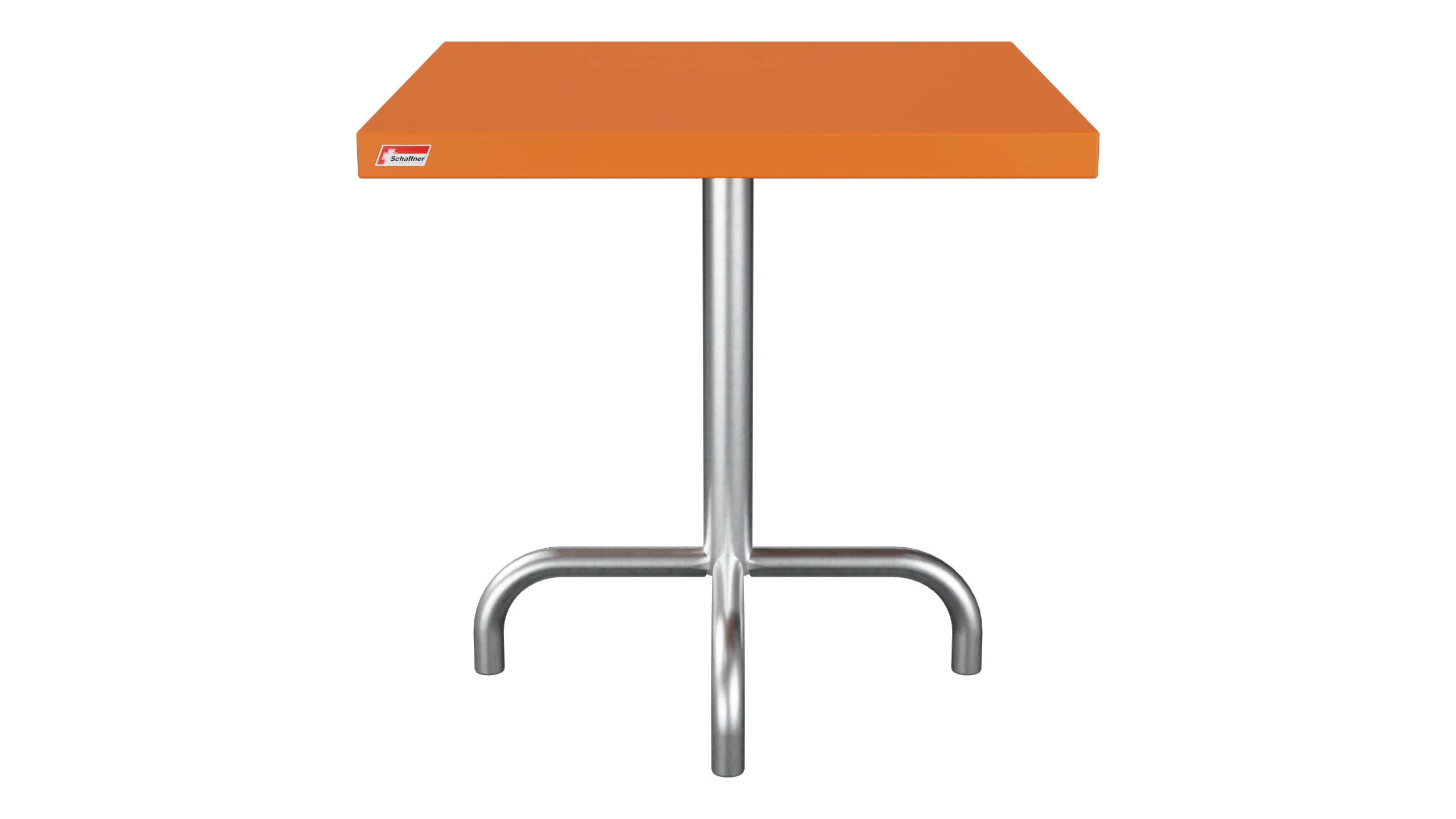 Säntis Metall-Beistelltisch Outdoor 50x50 / 50 in Orange präsentiert im Onlineshop von KAQTU Design AG. Beistelltisch Outdoor ist von Schaffner