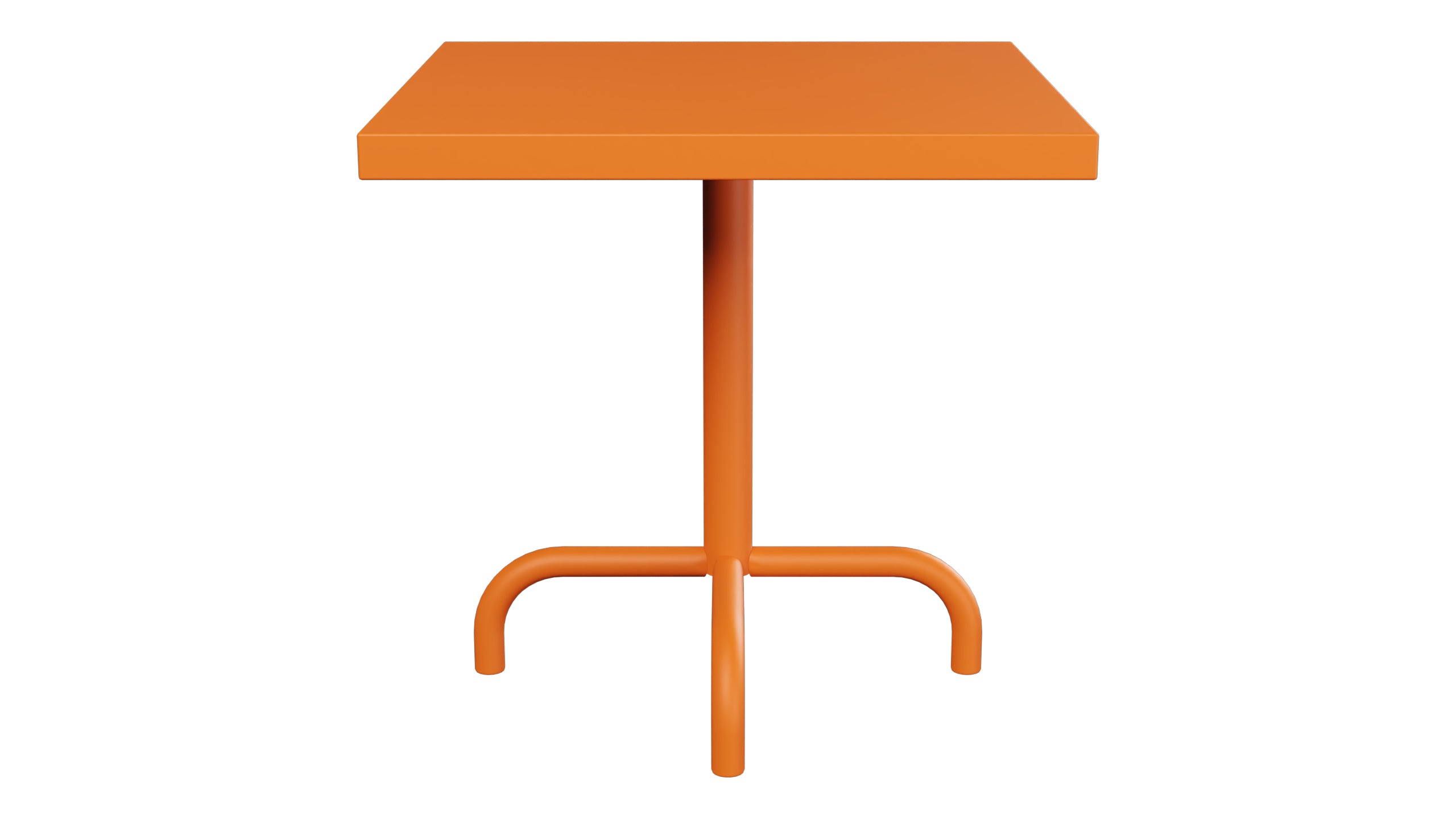 Säntis Metall-Beistelltisch Outdoor 50x50 / 50 in Orange präsentiert im Onlineshop von KAQTU Design AG. Beistelltisch Outdoor ist von Schaffner
