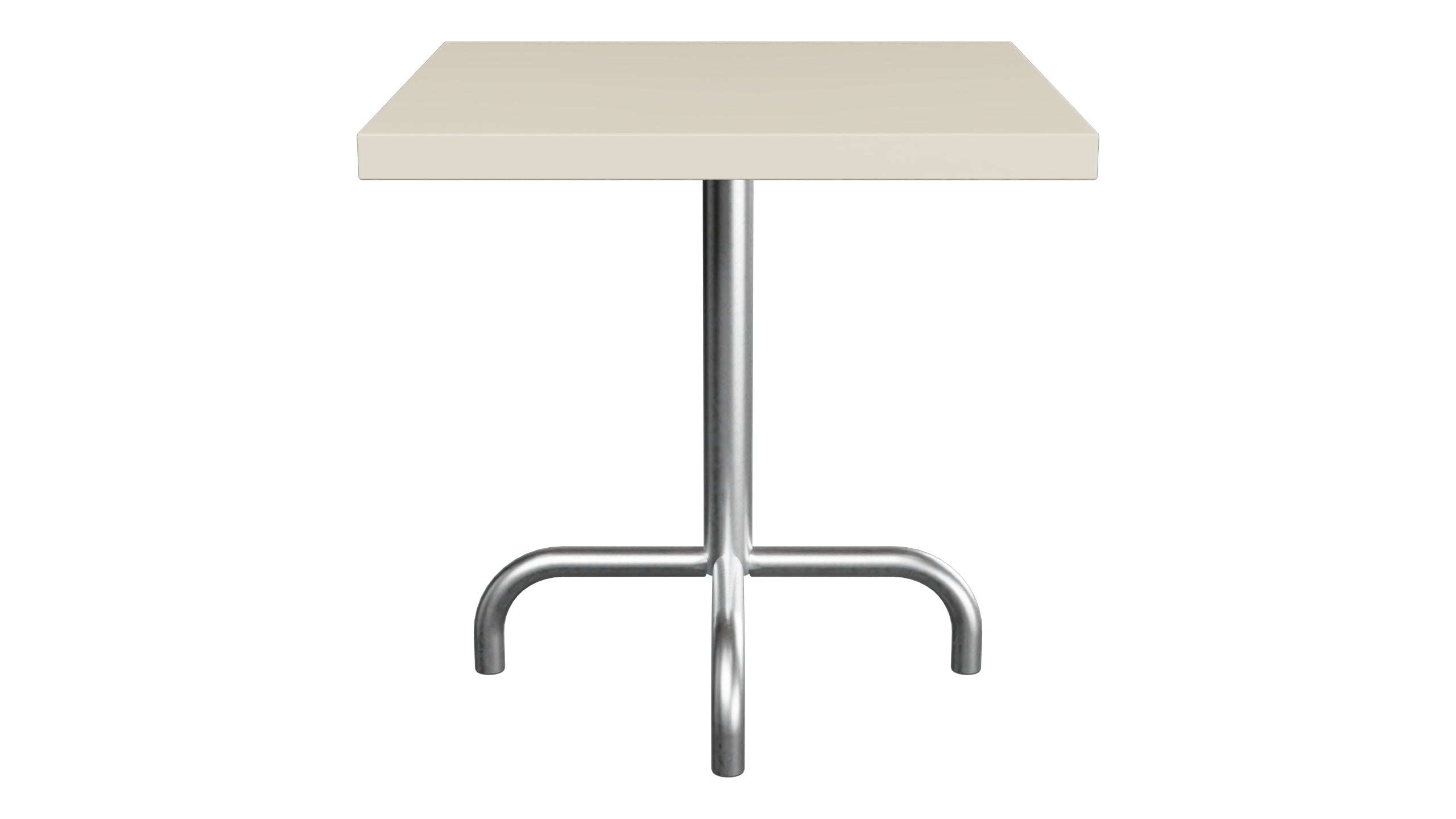 Säntis Metall-Beistelltisch Outdoor 50x50 / 50 in Pastellsand präsentiert im Onlineshop von KAQTU Design AG. Beistelltisch Outdoor ist von Schaffner