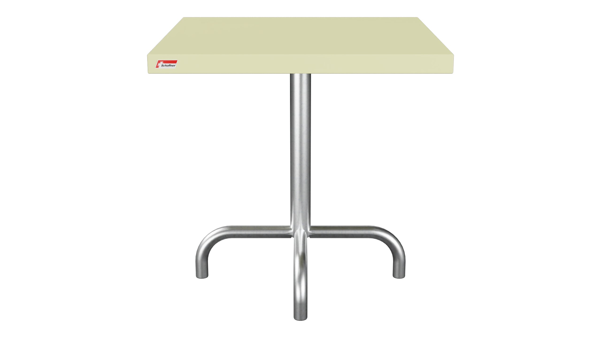 Säntis Metall-Beistelltisch Outdoor 50x50 / 50 in Buchsbaumgelb präsentiert im Onlineshop von KAQTU Design AG. Beistelltisch Outdoor ist von Schaffner