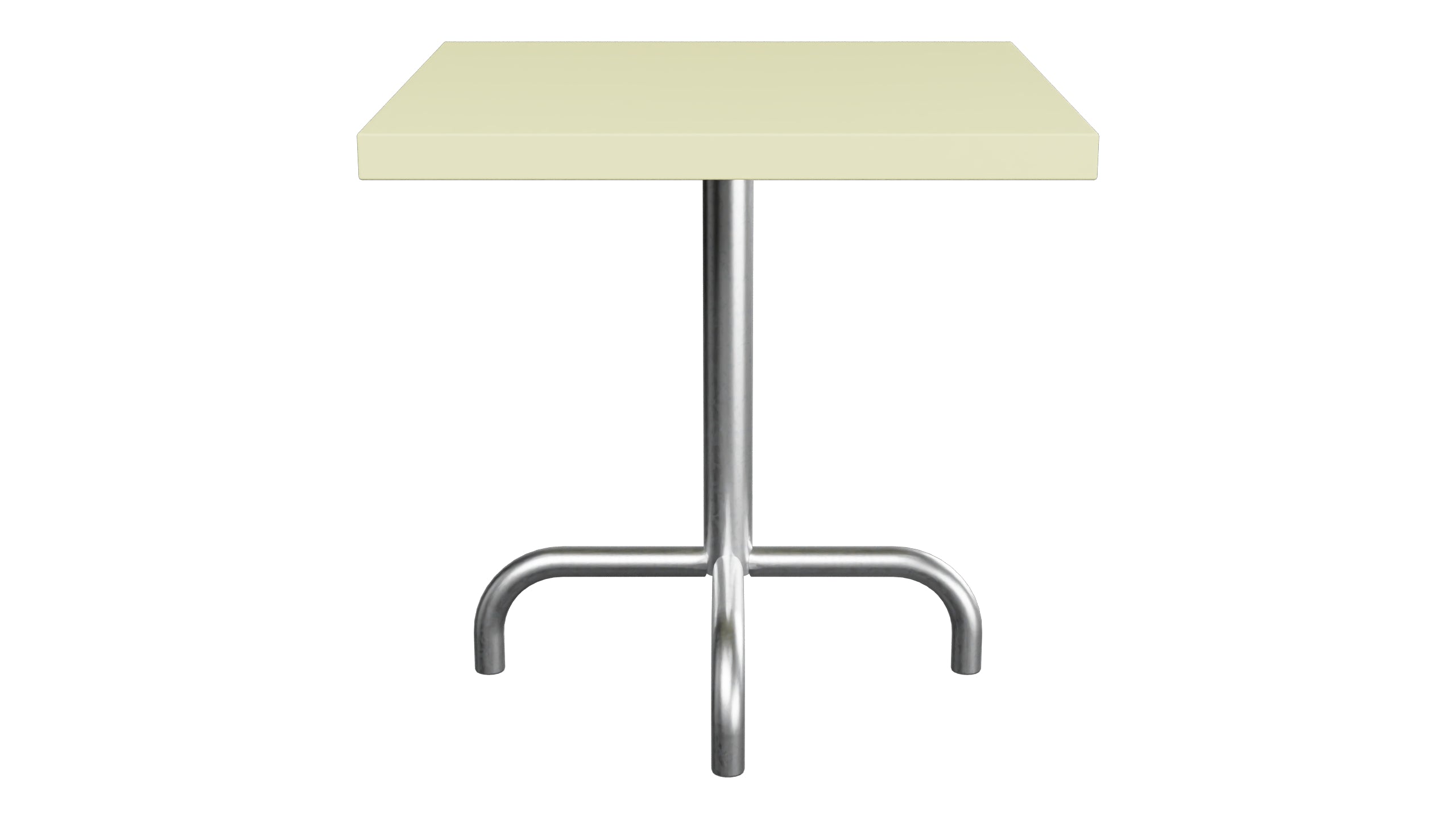 Säntis Metall-Beistelltisch Outdoor 50x50 / 50 in Buchsbaumgelb präsentiert im Onlineshop von KAQTU Design AG. Beistelltisch Outdoor ist von Schaffner