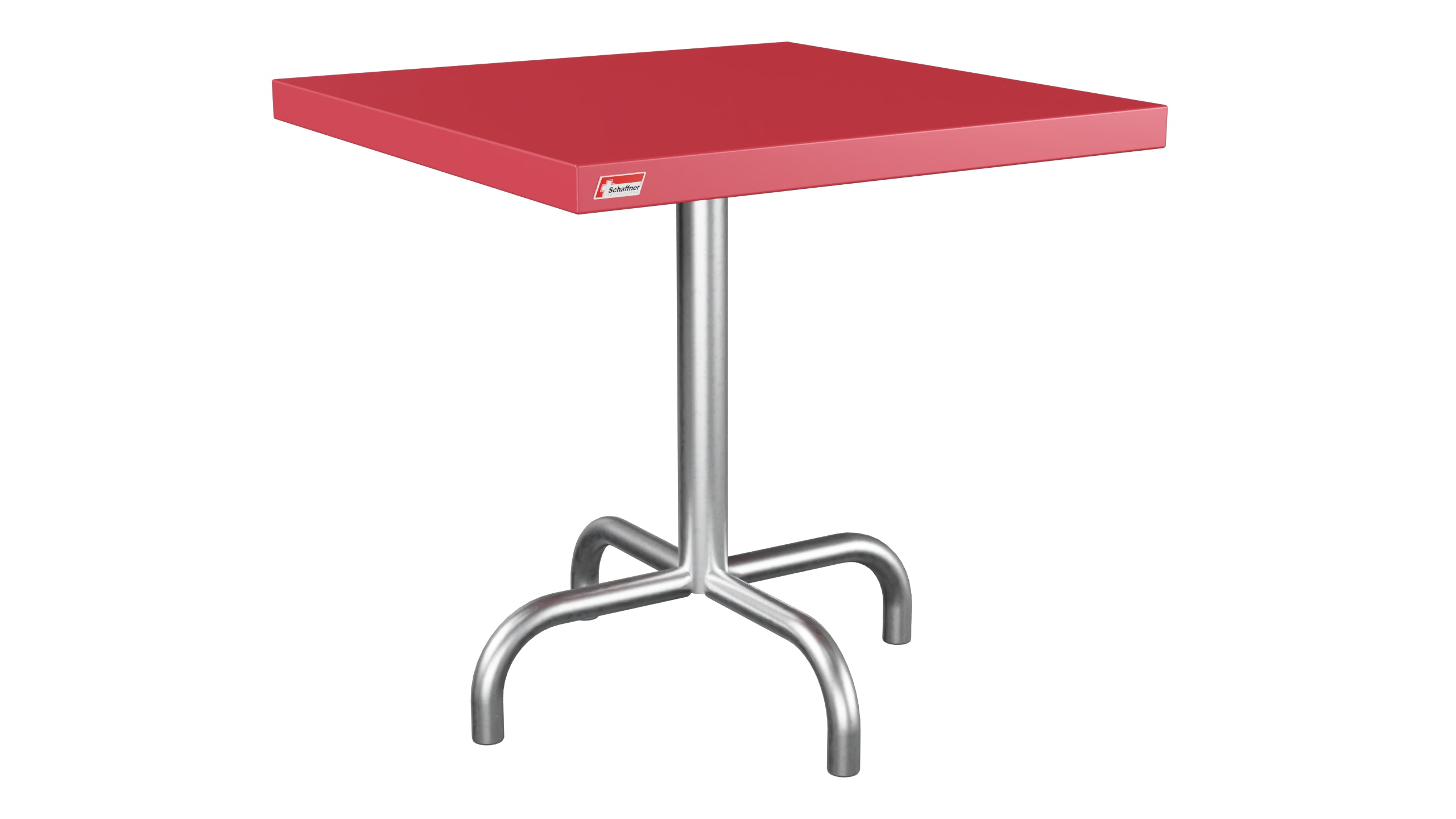 Säntis Metall-Beistelltisch Outdoor 50x50 / 50 in Ahornrot präsentiert im Onlineshop von KAQTU Design AG. Beistelltisch Outdoor ist von Schaffner