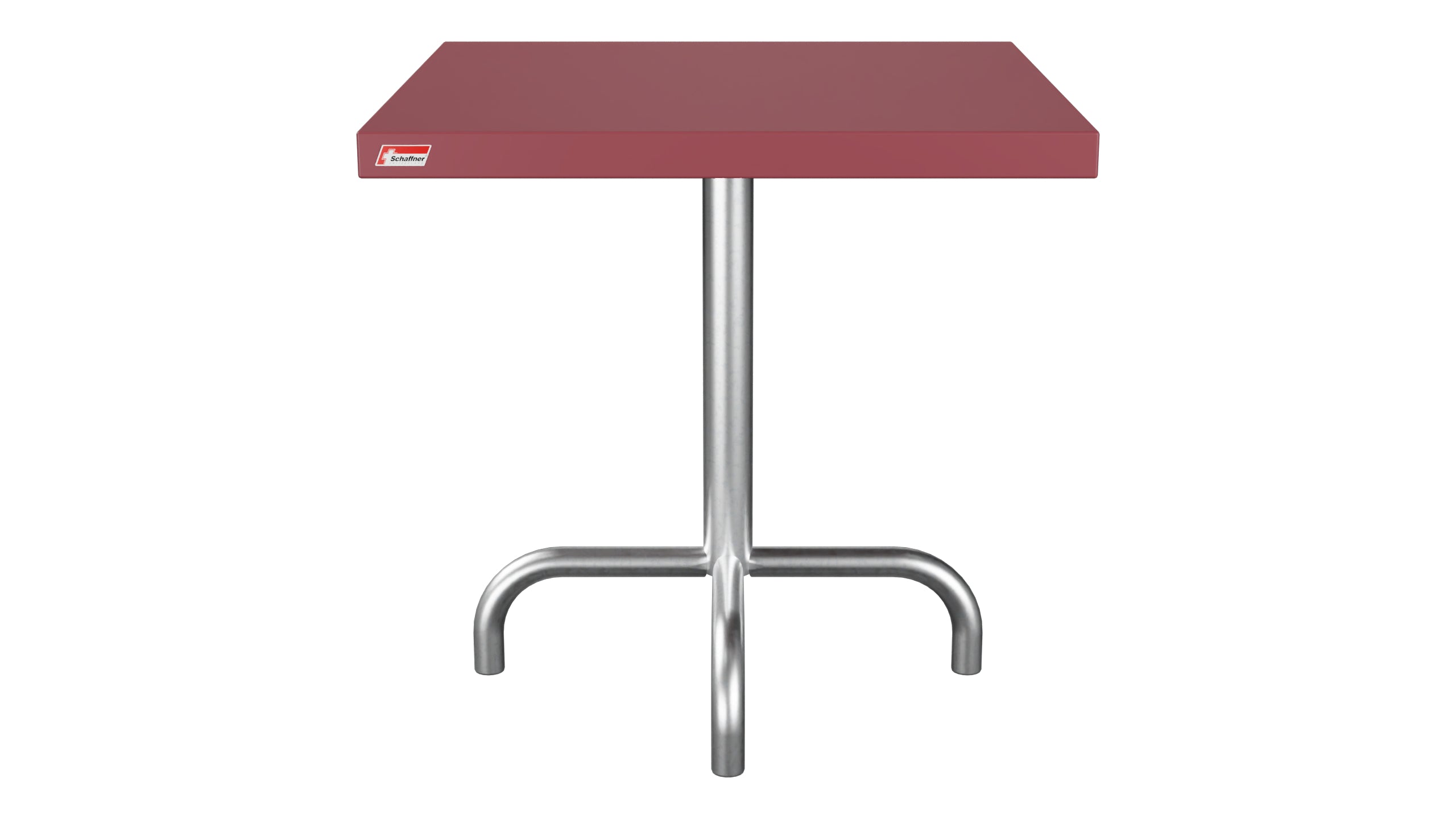 Säntis Metall-Beistelltisch Outdoor 50x50 / 50 in Bordeaux präsentiert im Onlineshop von KAQTU Design AG. Beistelltisch Outdoor ist von Schaffner