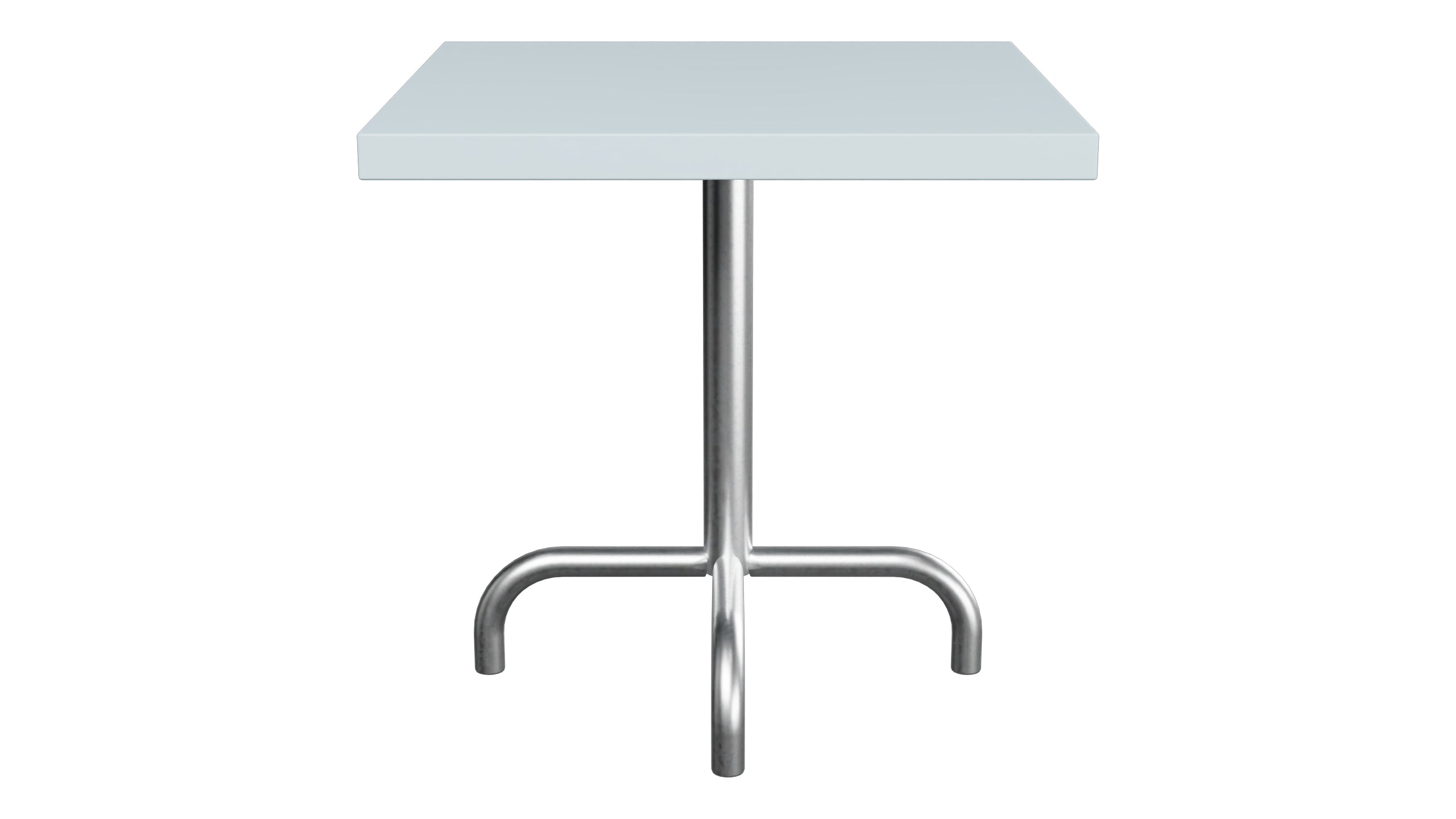 Säntis Metall-Beistelltisch Outdoor 50x50 / 50 in Pastellblau präsentiert im Onlineshop von KAQTU Design AG. Beistelltisch Outdoor ist von Schaffner