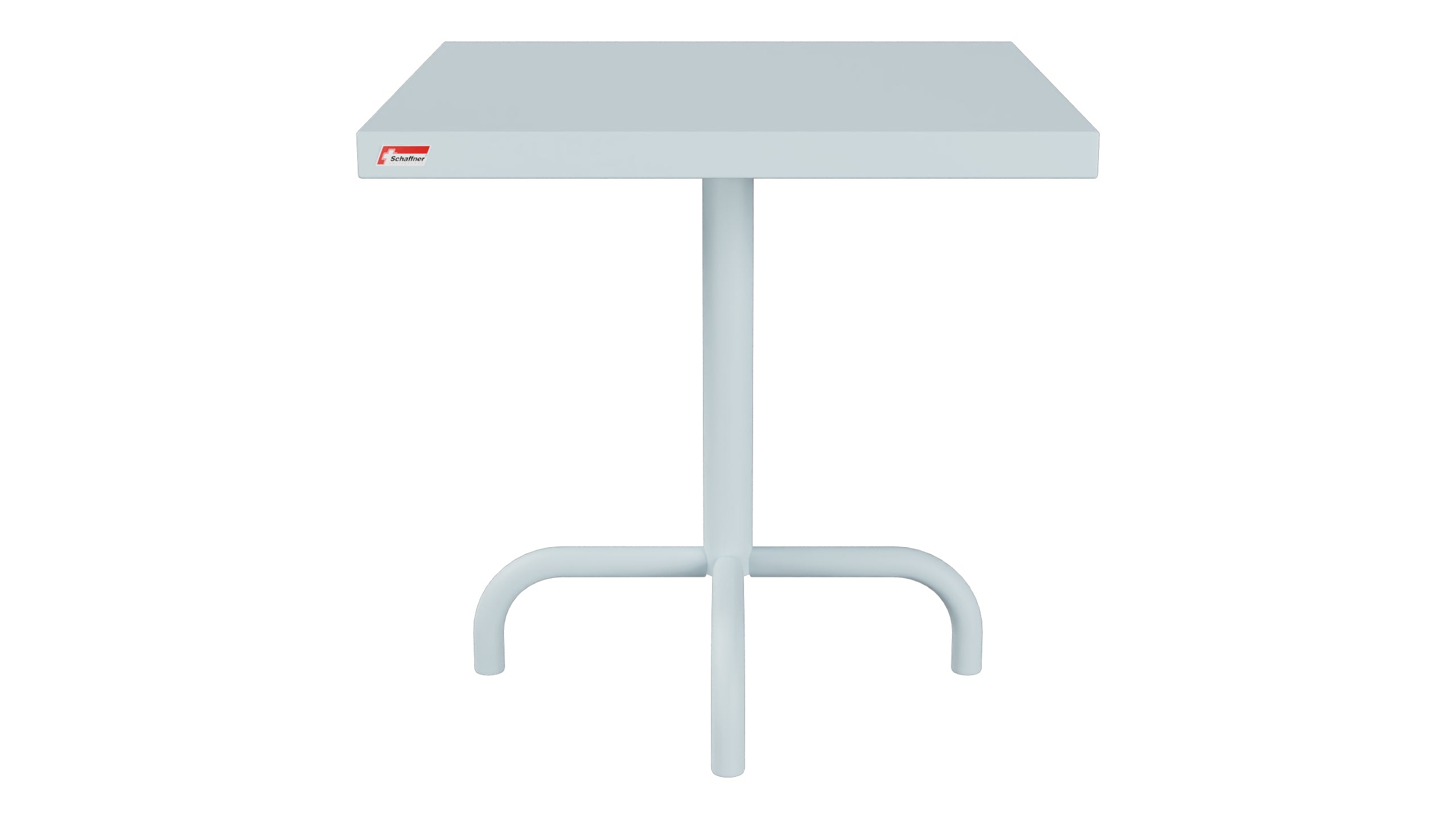 Säntis Metall-Beistelltisch Outdoor 50x50 / 50 in Pastellblau präsentiert im Onlineshop von KAQTU Design AG. Beistelltisch Outdoor ist von Schaffner