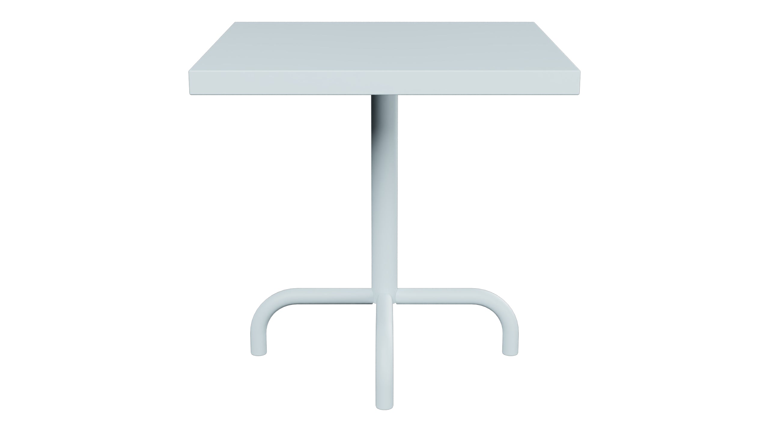 Säntis Metall-Beistelltisch Outdoor 50x50 / 50 in Pastellblau präsentiert im Onlineshop von KAQTU Design AG. Beistelltisch Outdoor ist von Schaffner