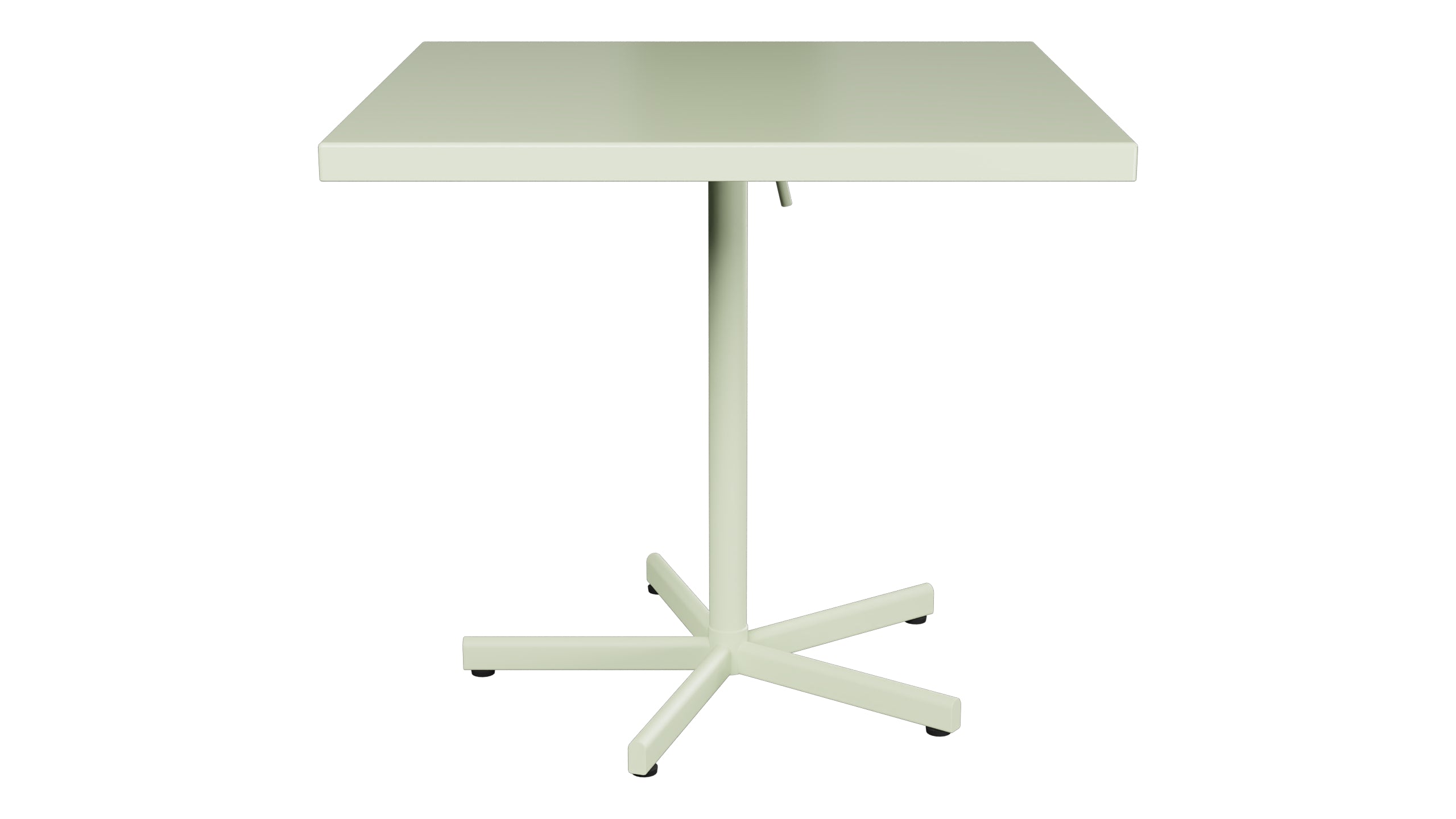 Bodensee Glasfaser-Gartentisch 80x80 klappbar in Pastellgrün präsentiert im Onlineshop von KAQTU Design AG. Gartentisch ist von Schaffner