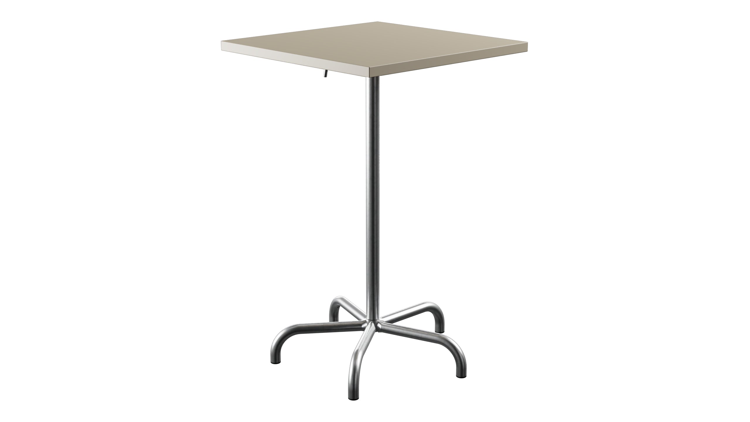 Säntis Metall-Stehtisch Outdoor 70x70 / 110 klappbar in Pastellsand präsentiert im Onlineshop von KAQTU Design AG. Hochtisch Outdoor ist von Schaffner