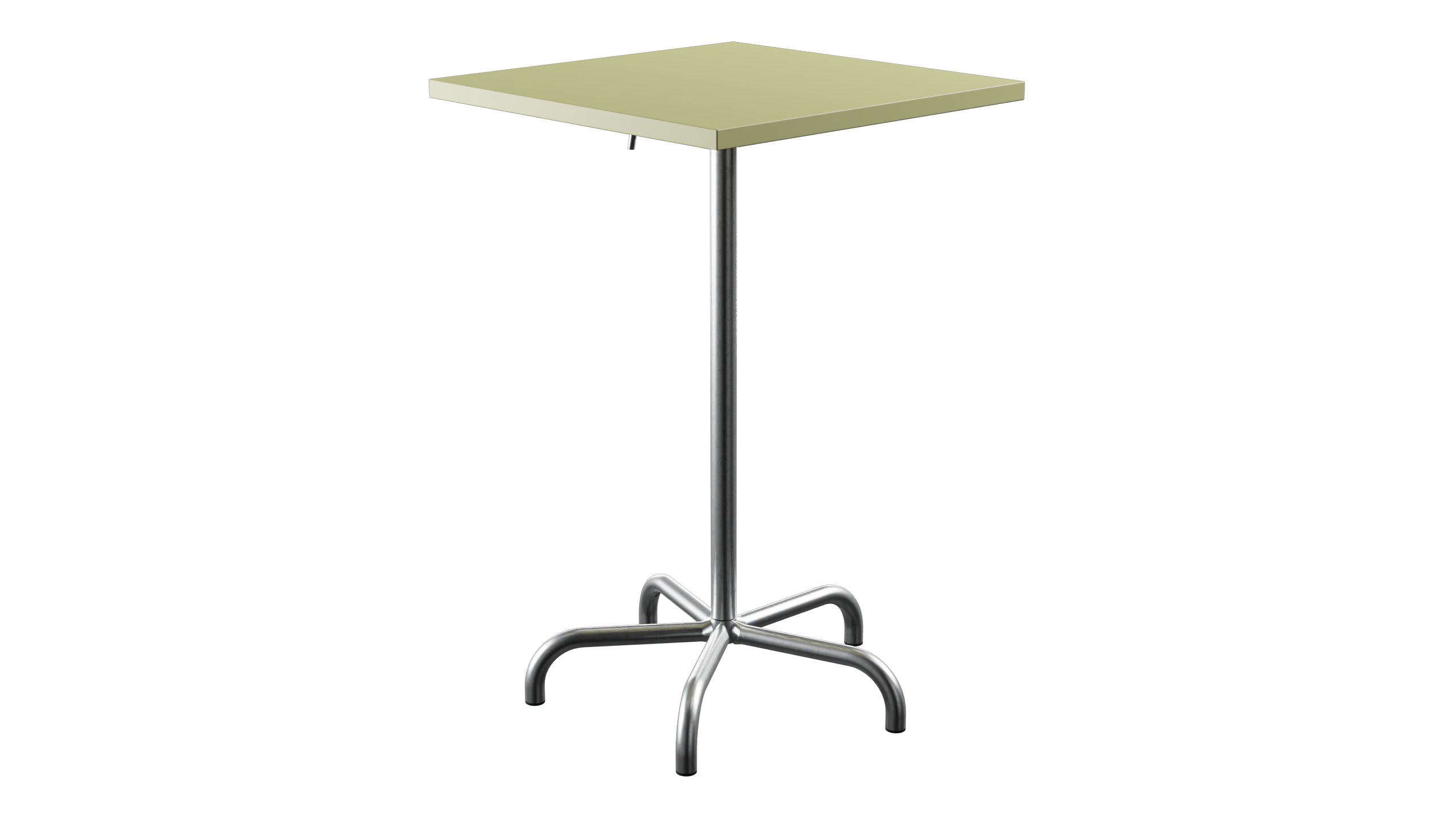 Säntis Metall-Stehtisch Outdoor 70x70 / 110 klappbar in Buchsbaumgelb präsentiert im Onlineshop von KAQTU Design AG. Hochtisch Outdoor ist von Schaffner
