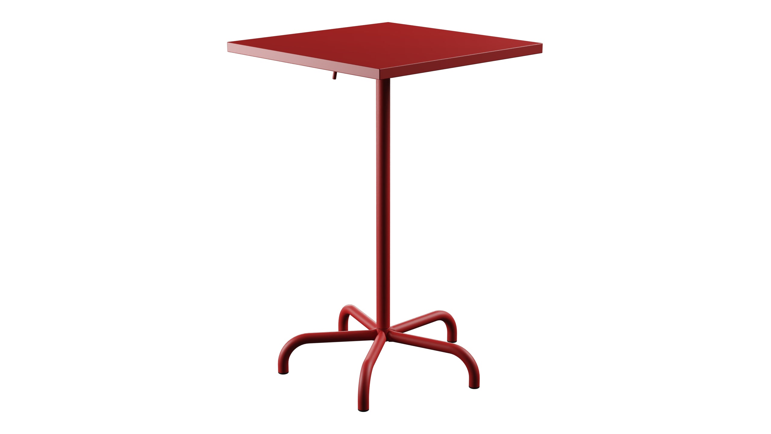 Säntis Metall-Stehtisch Outdoor 70x70 / 110 klappbar in Rot präsentiert im Onlineshop von KAQTU Design AG. Hochtisch Outdoor ist von Schaffner